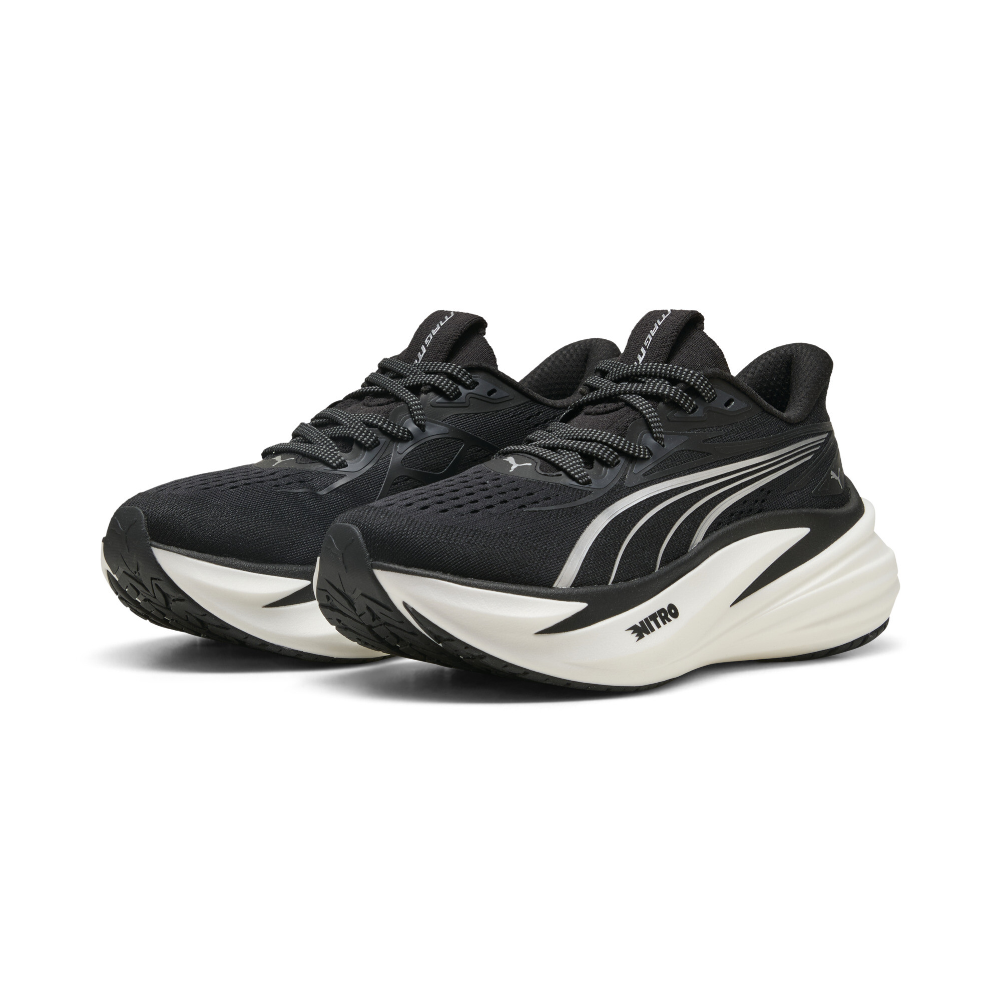 PUMA MagMax NITROâ¢ 2 hardloopschoenen voor Dames, Zwart/Wit, Maat 35,5 thumbnail 6