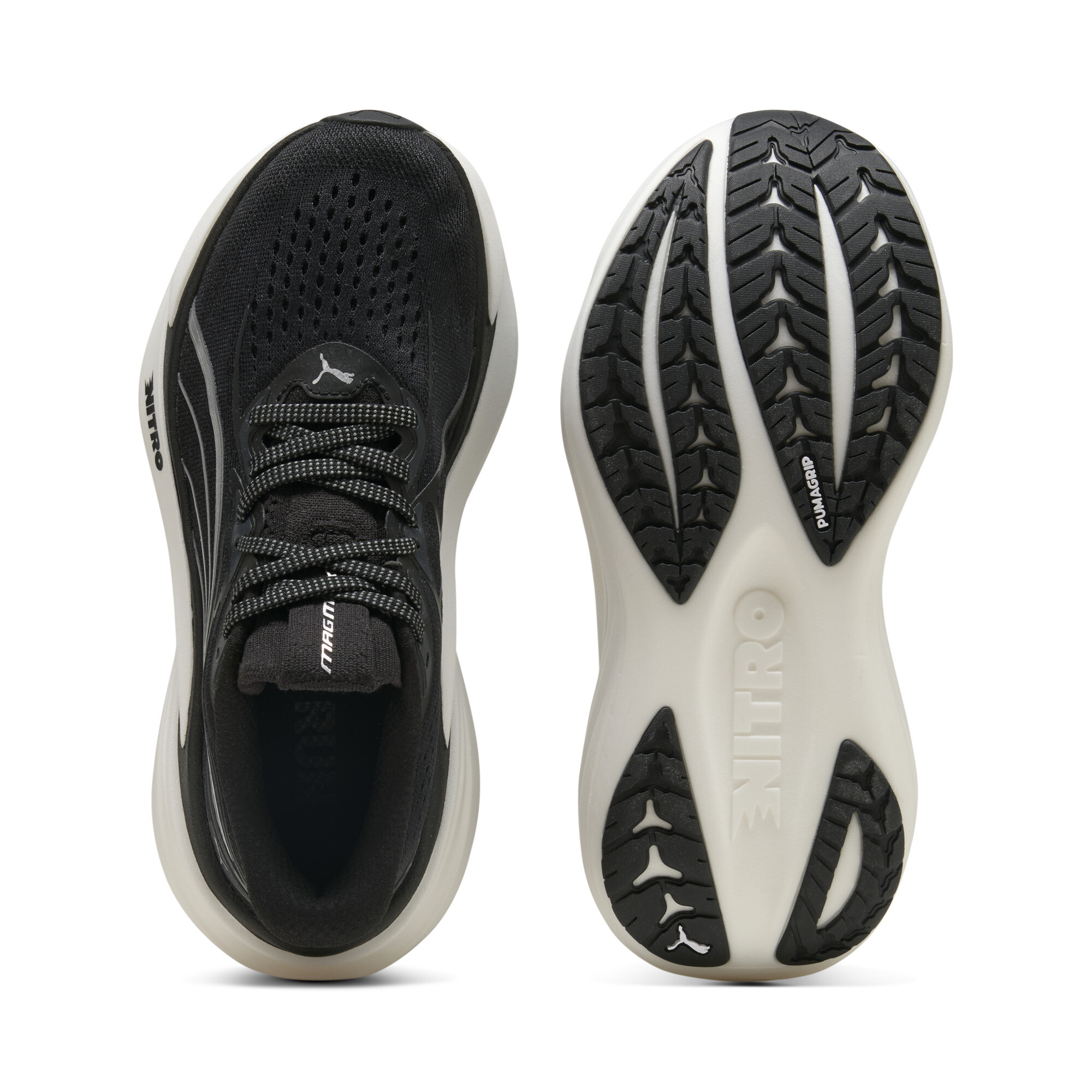 PUMA MagMax NITROâ¢ 2 hardloopschoenen voor Dames, Zwart/Wit, Maat 35,5 thumbnail 4