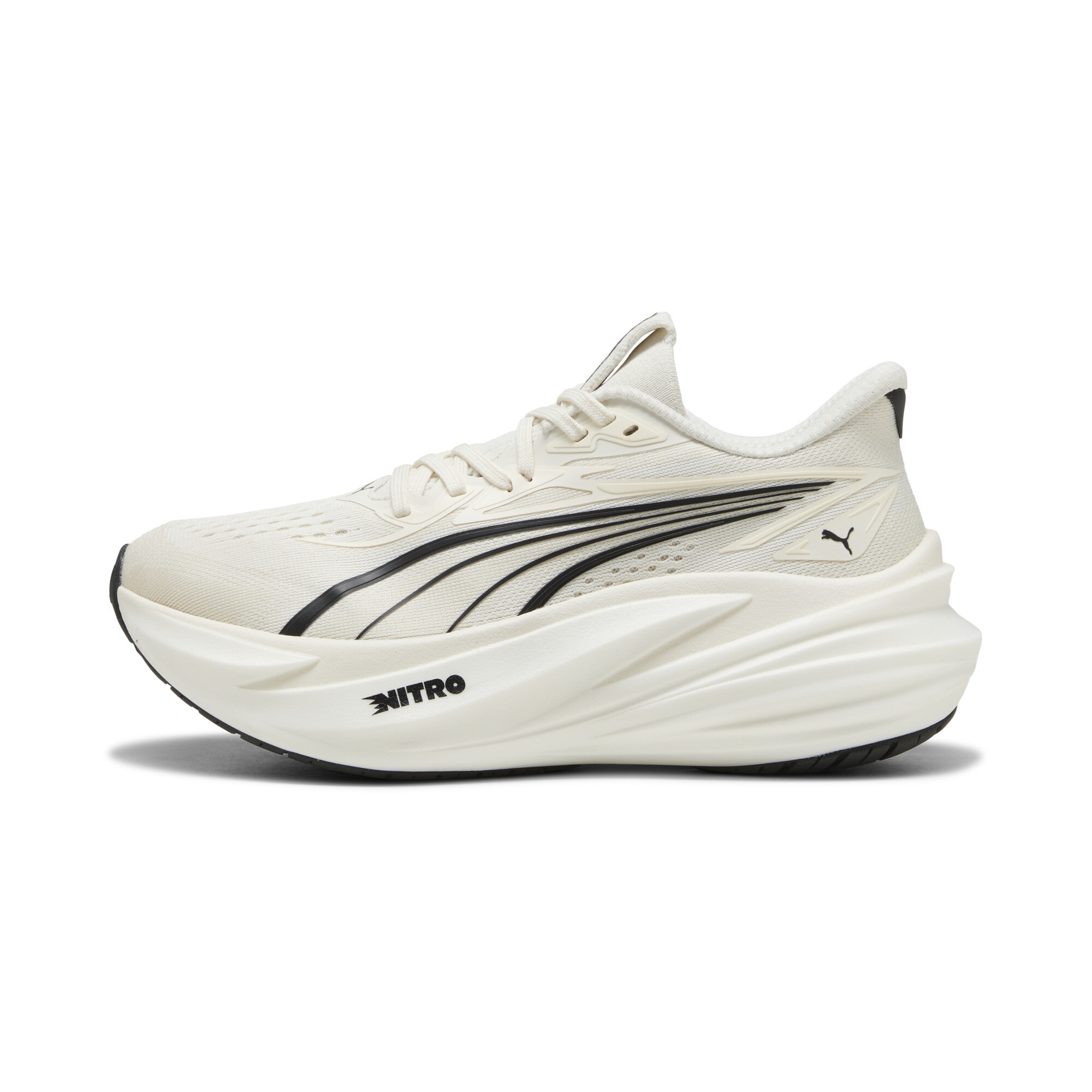 PUMA MagMax NITRO™ 2 hardloopschoenen voor Dames, Zwart/Wit, Maat 42,5