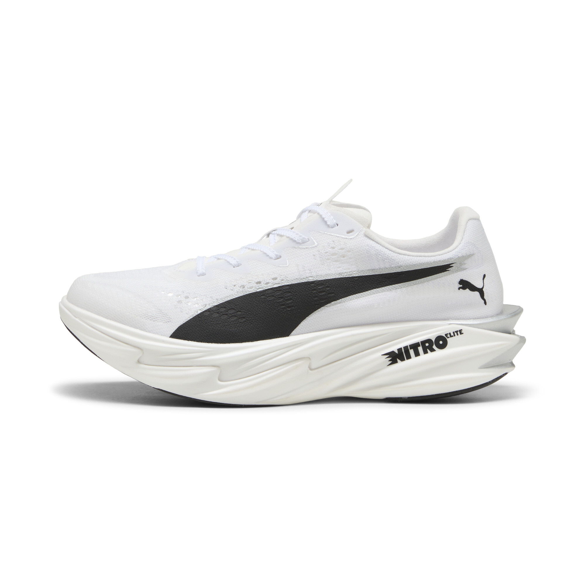 PUMA Deviate NITRO™ Elite 4 Women's Road Running Shoes in White, Size 7.5
