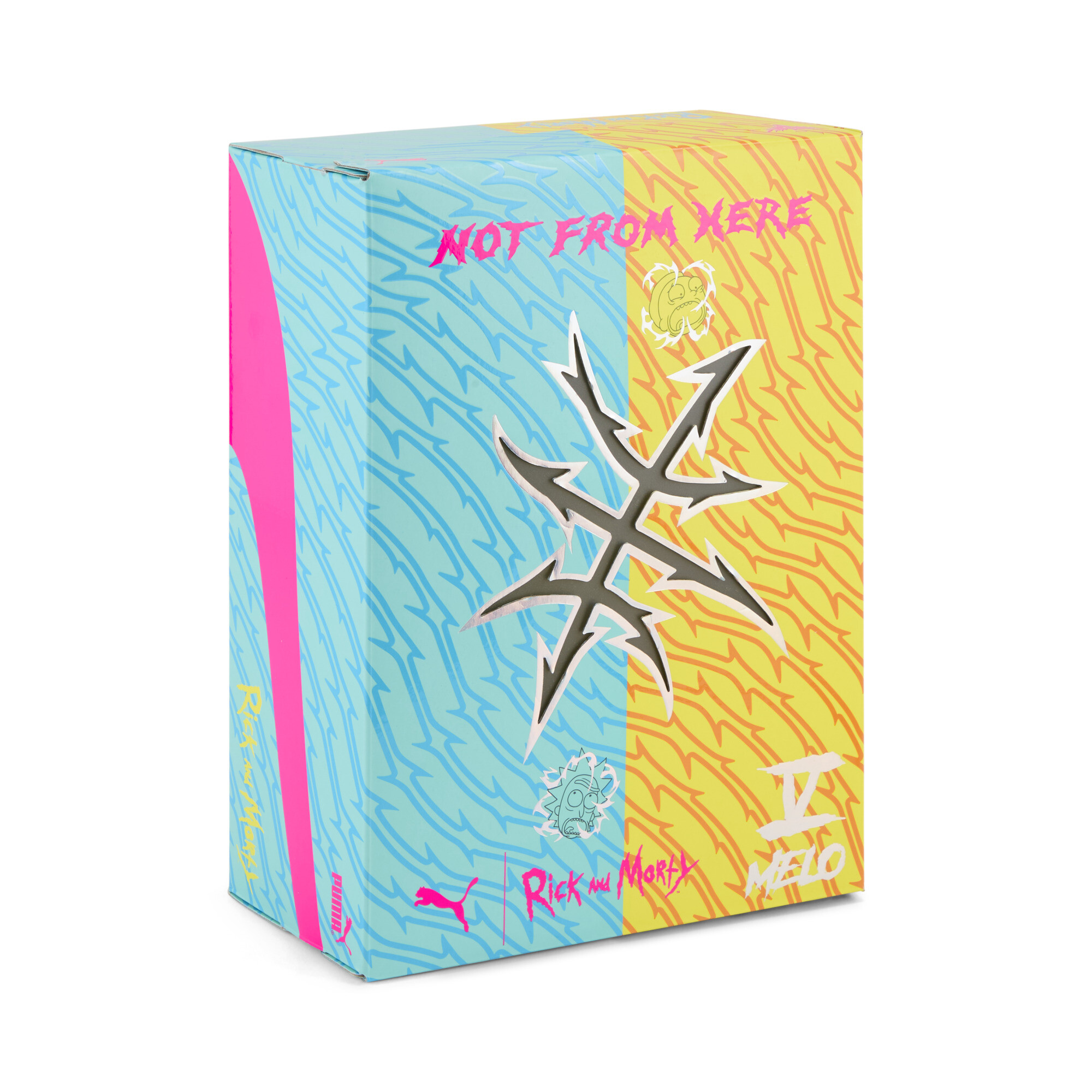 PUMA x RICK AND MORTY MB.05 basketbalschoenen uniseks, Oranje, Maat 52 thumbnail 2