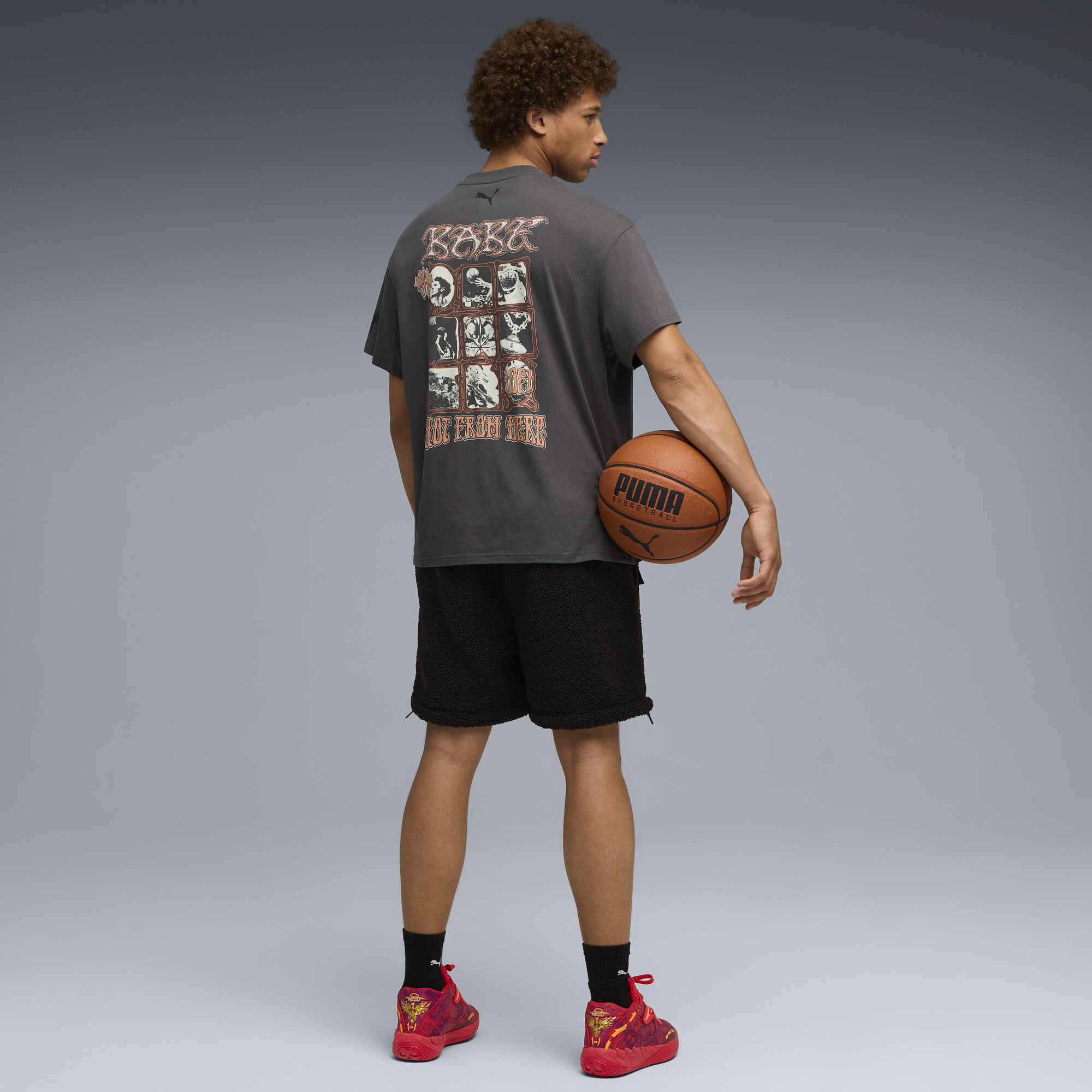 PUMA MB.05 Crowd Surf basketbalschoenen uniseks, Rood/Oranje, Maat 46 thumbnail 8