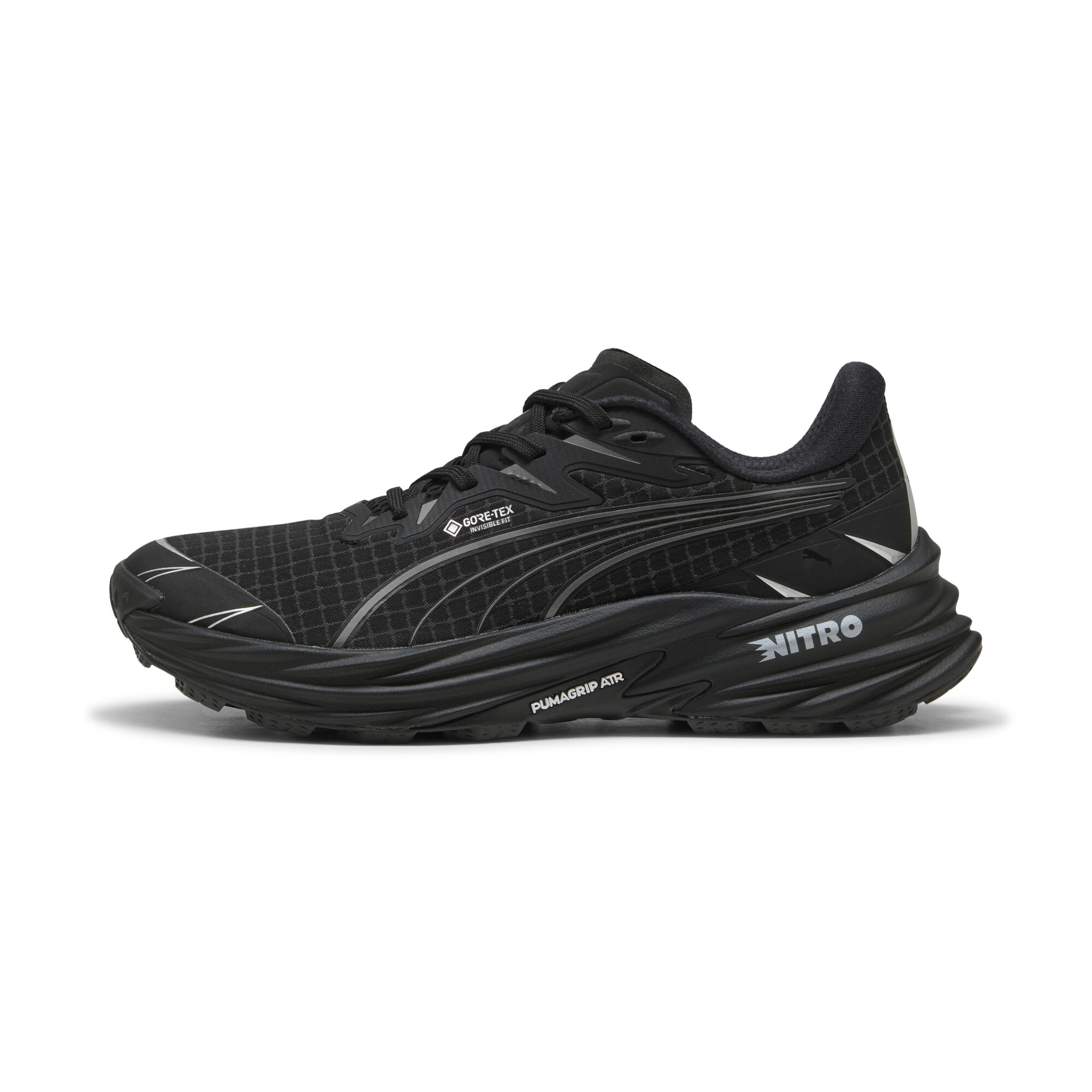 PUMA FAST-Trac NITRO™ 4 GORE-TEX® Men's Waterproof Trail Running Shoes in Black, Size 8
