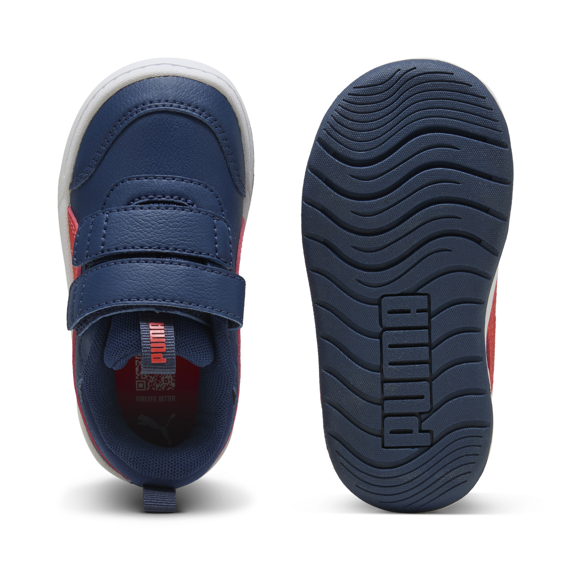 PUMA Multiflex 2 sneakers, Blauw/Rood, Maat 21 thumbnail 4