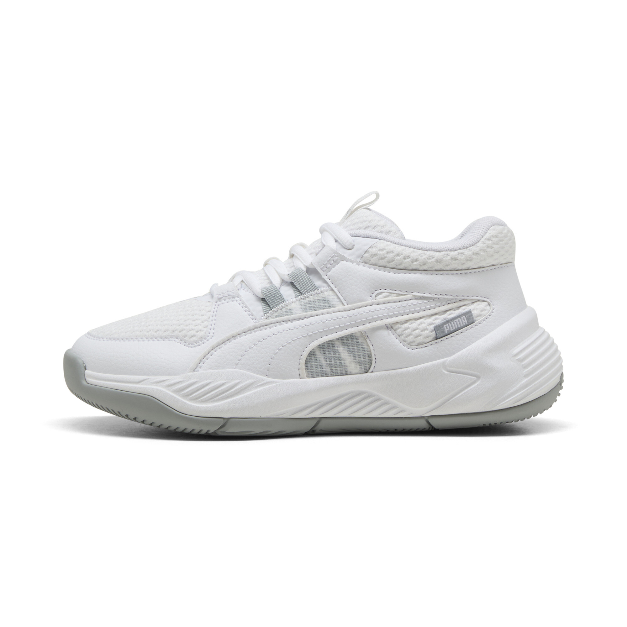 PUMA Uproar Big Kids' Basketball Shoes in White, Size 6