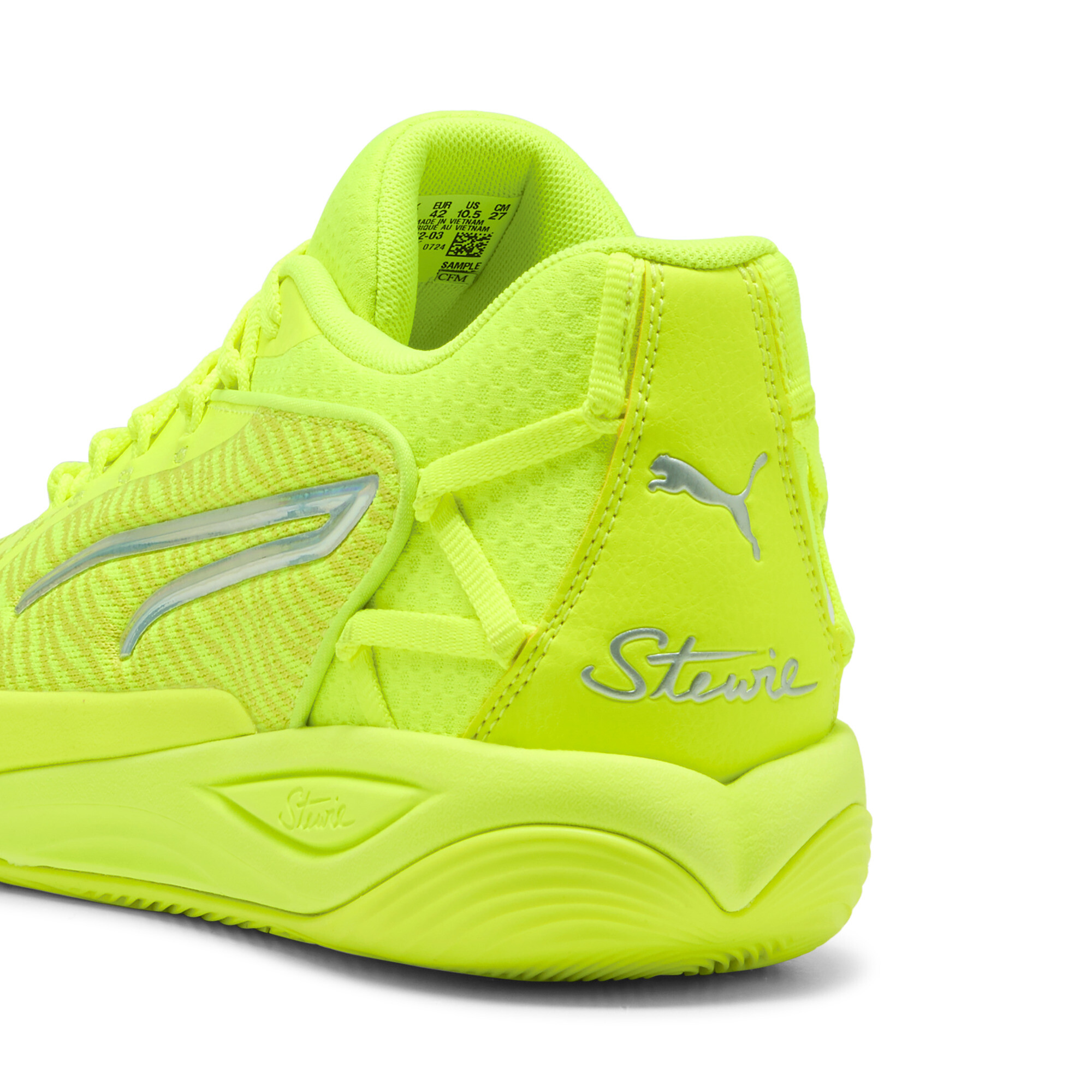 PUMA Stewie 4 Flawless basketbalschoenen voor Dames, Groen, Maat 37 thumbnail 7