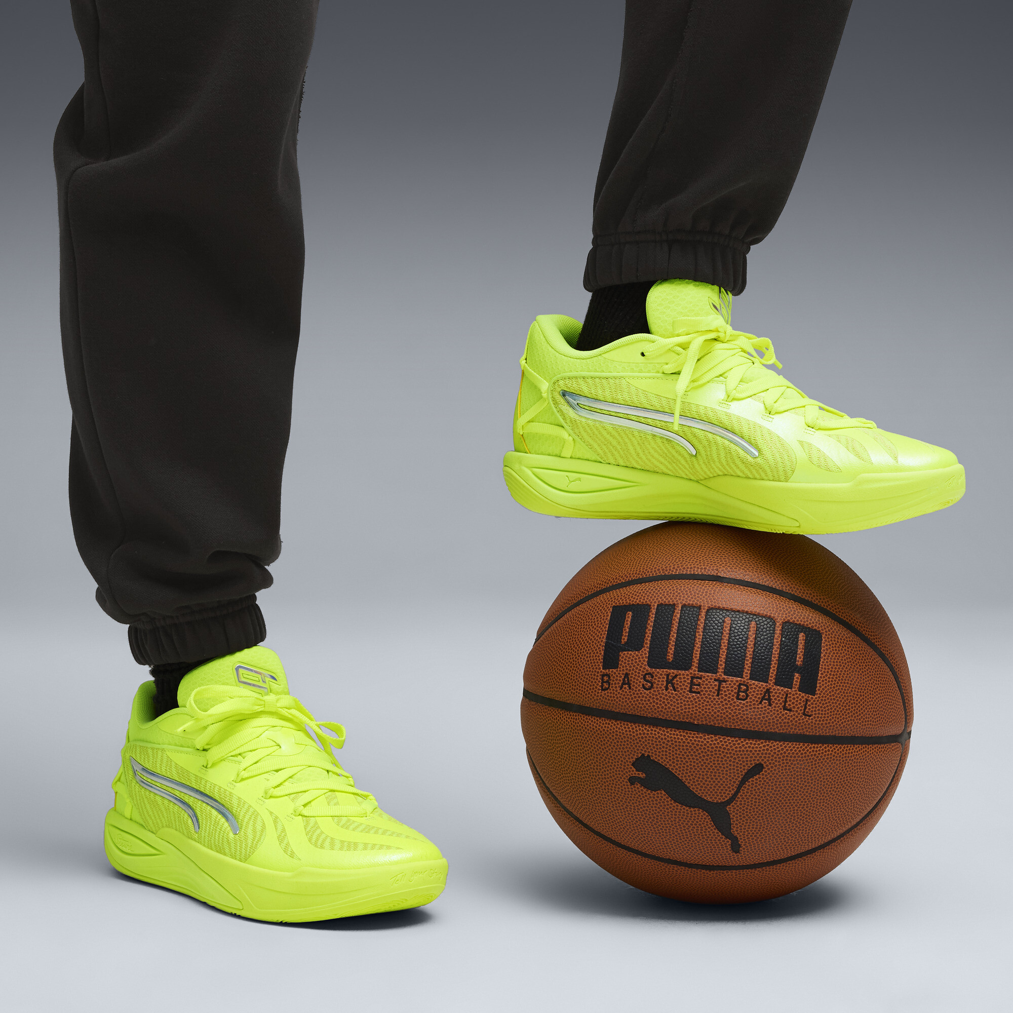 PUMA Stewie 4 Flawless basketbalschoenen voor Dames, Groen, Maat 37 thumbnail 10