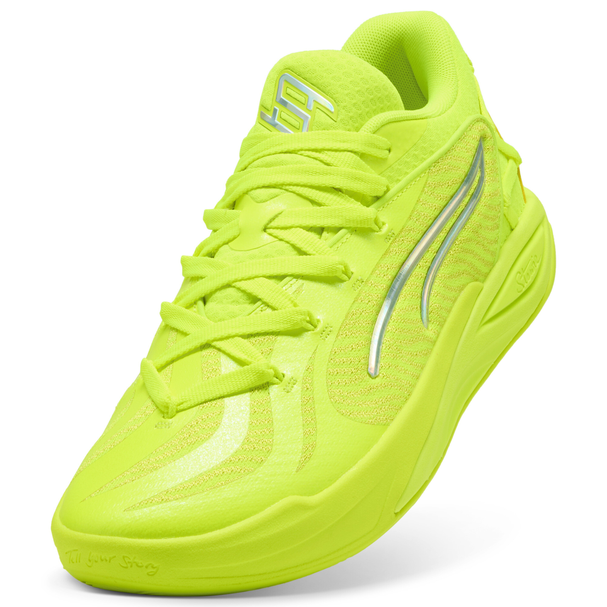 PUMA Stewie 4 Flawless basketbalschoenen voor Dames, Groen, Maat 37 thumbnail 4