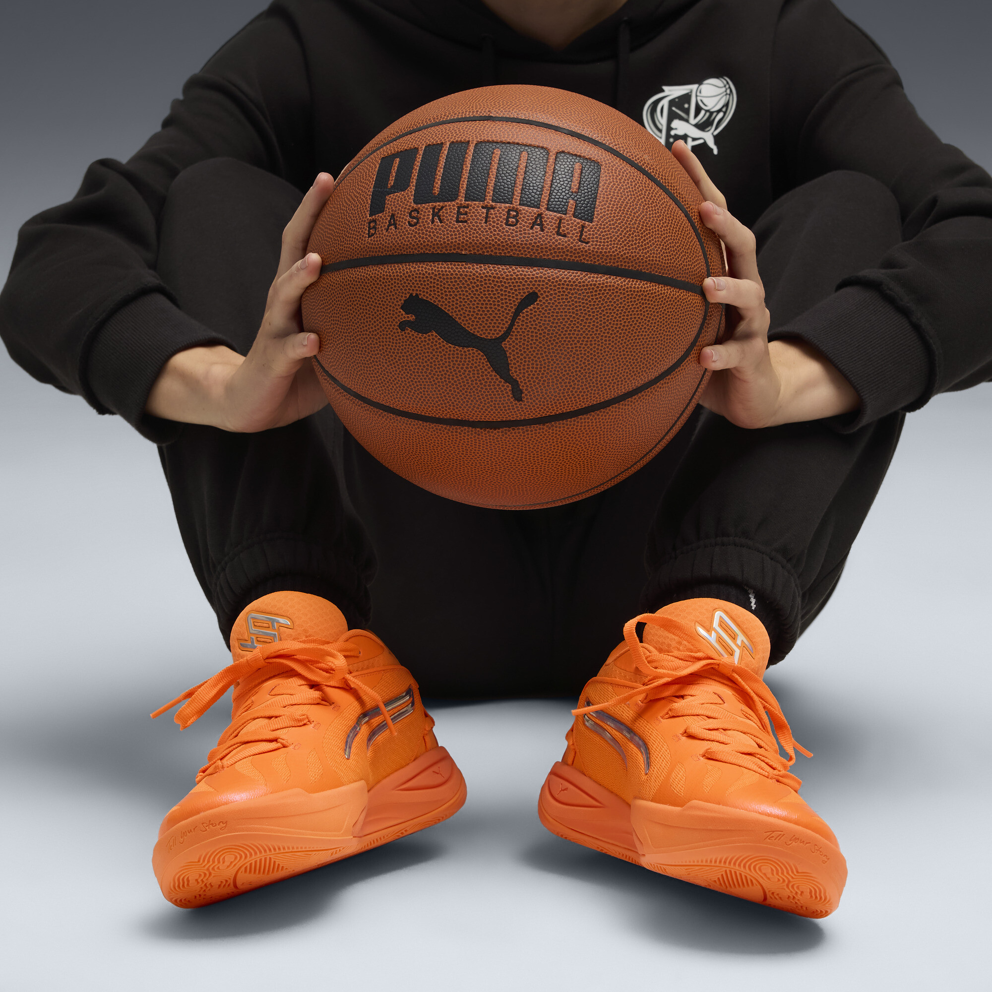 PUMA Stewie 4 Flawless basketbalschoenen voor Dames, Oranje, Maat 42,5 thumbnail 9