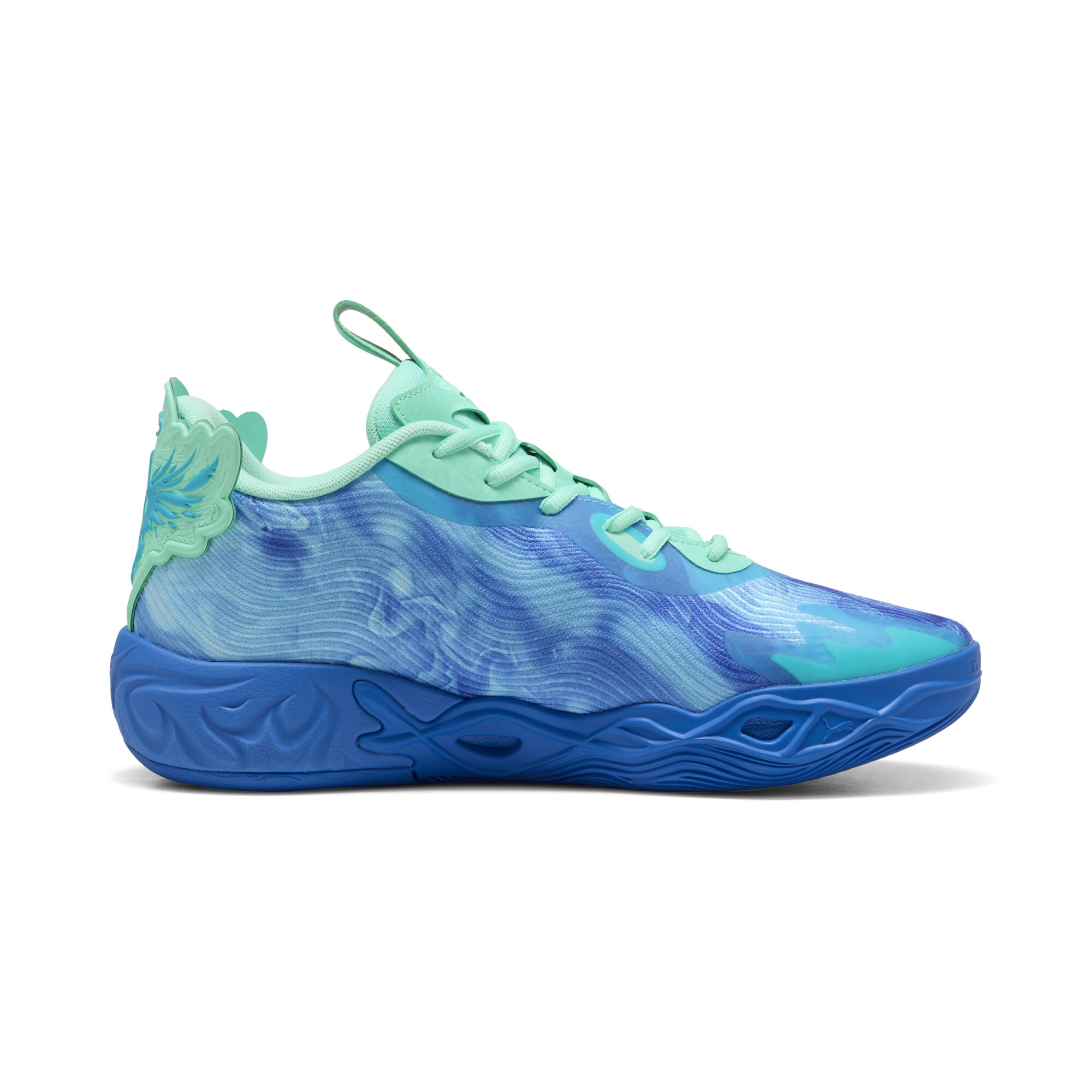 PUMA MB.04 Lo Team uniseks basketbalschoenen, Blauw, Maat 41 thumbnail 4