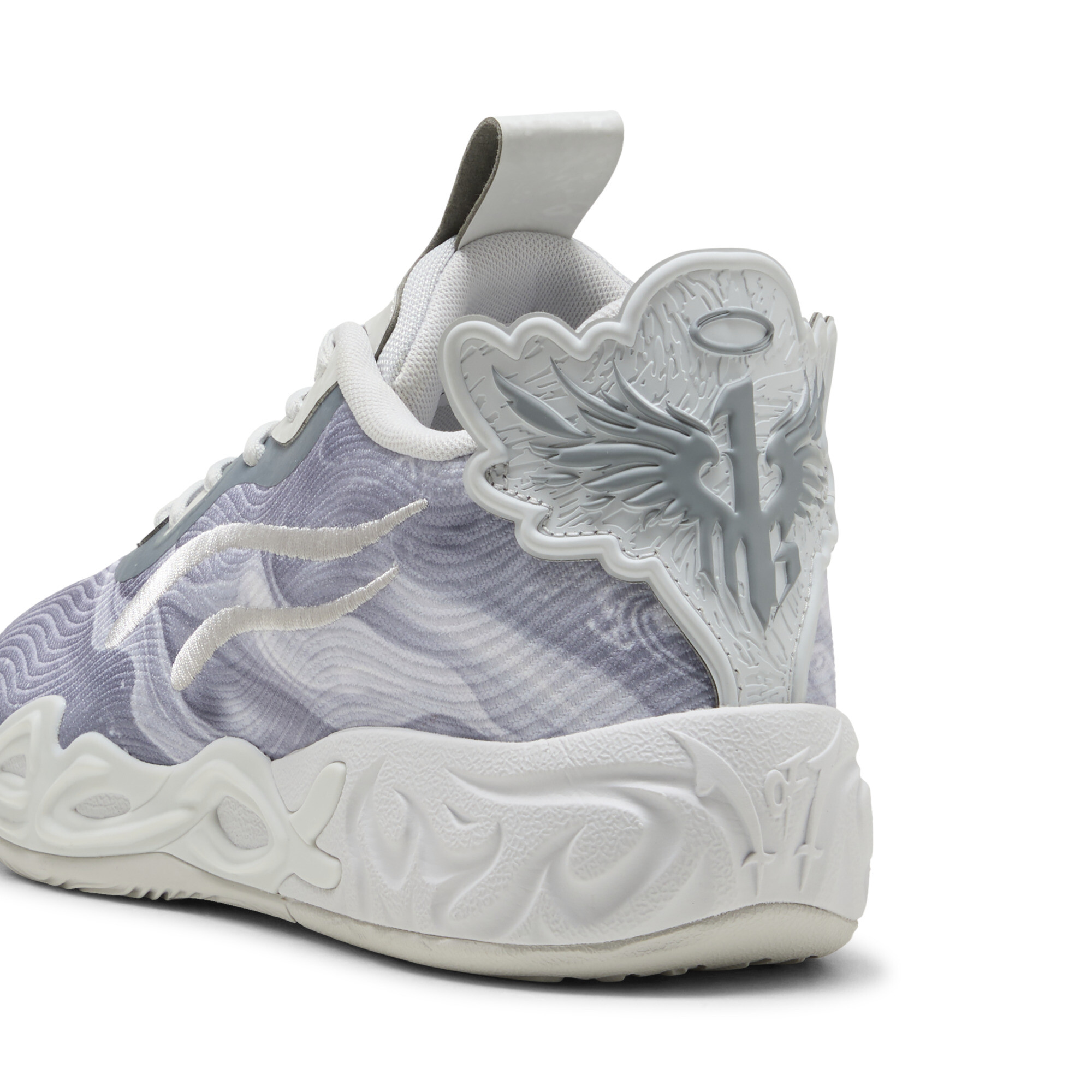 PUMA MB.04 Lo Team uniseks basketbalschoenen, Grijs, Maat 42 thumbnail 6