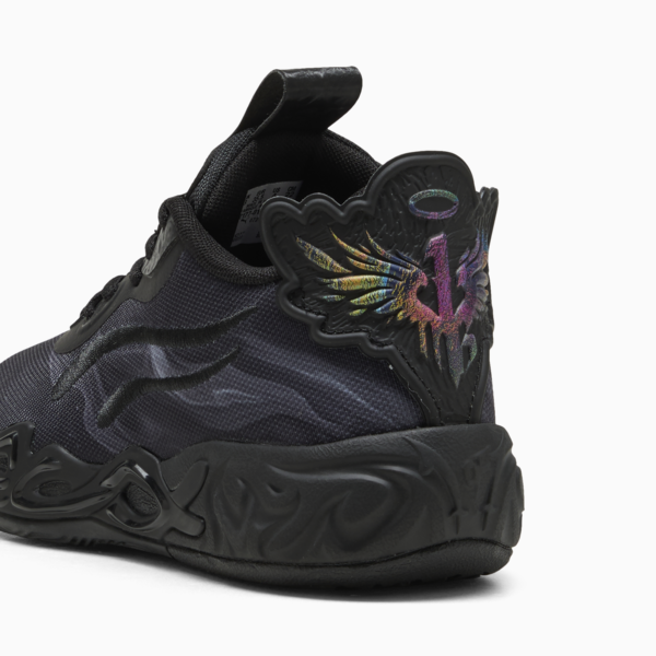 Tenis de básquet MB.04 Lo Team para adolescentes, PUMA Black-Dark Amethyst, large-MEX