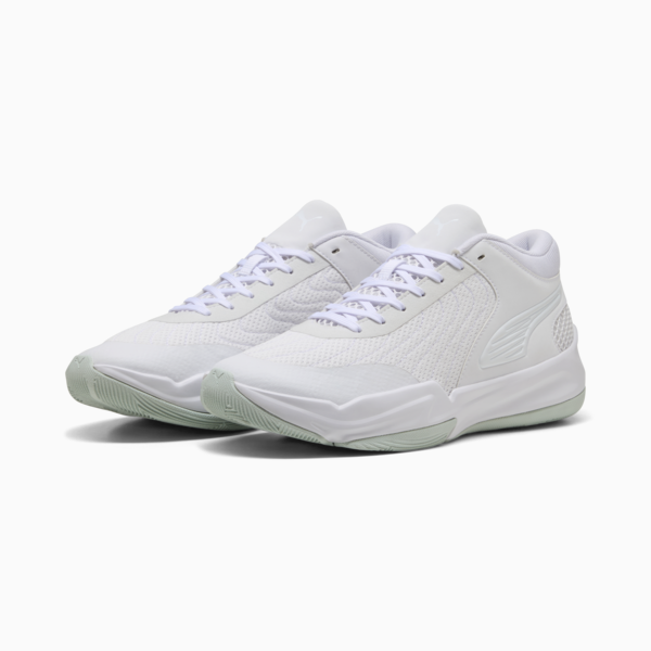 Court Pro 2 Basketball Shoes Unisex, PUMA White-Peaceful Blue, large-MEX