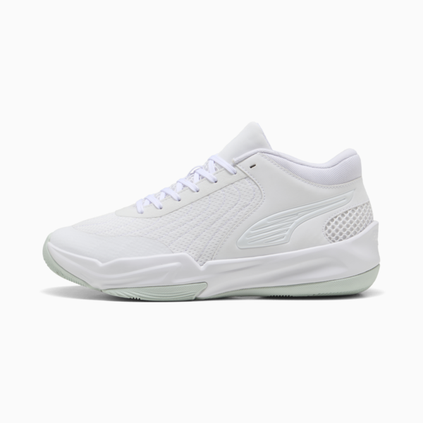 Court Pro 2 Basketball Shoes Unisex, PUMA White-Peaceful Blue, large-MEX