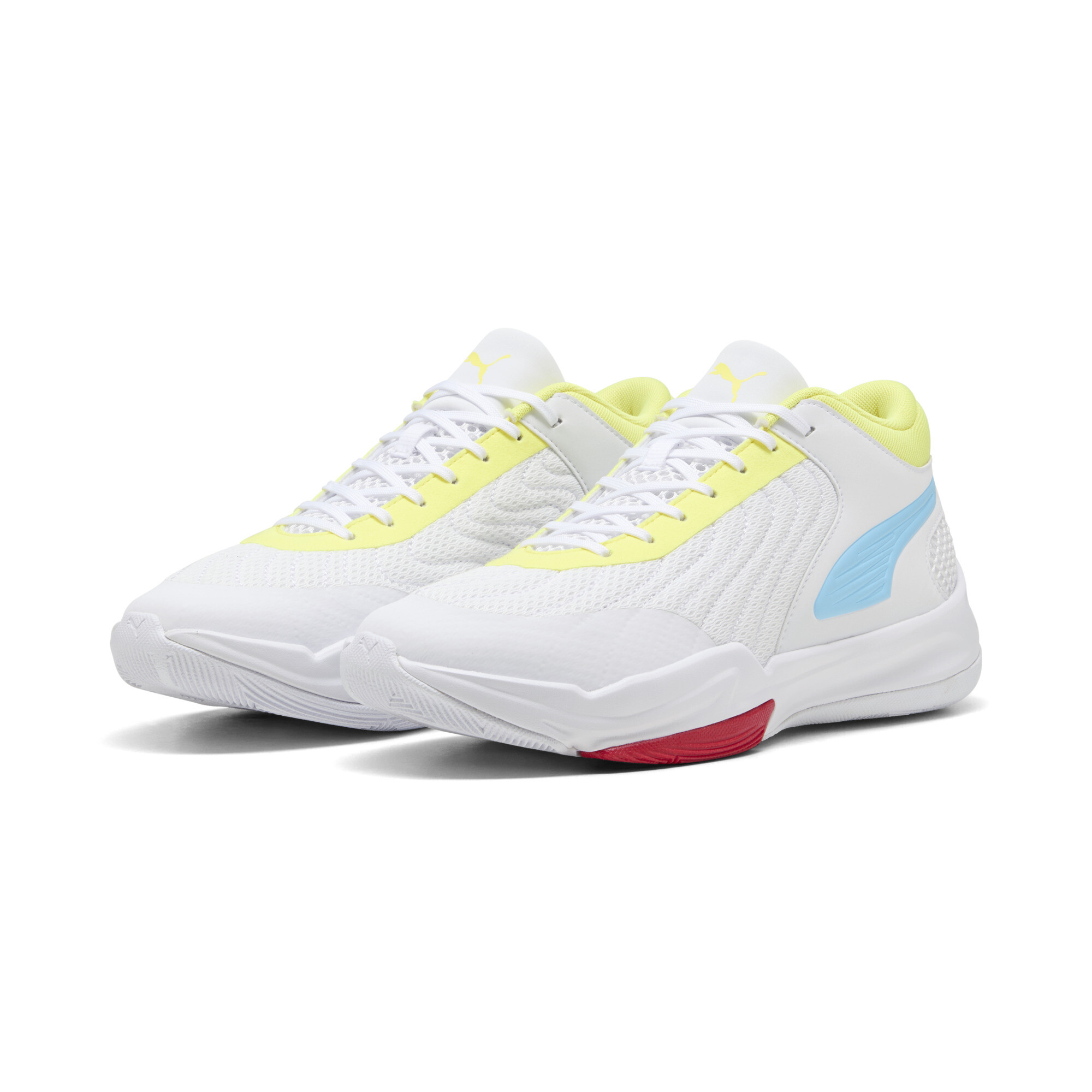 PUMA Court Pro 2 uniseks basketbalschoenen, Blauw/Wit, Maat 38 thumbnail 6