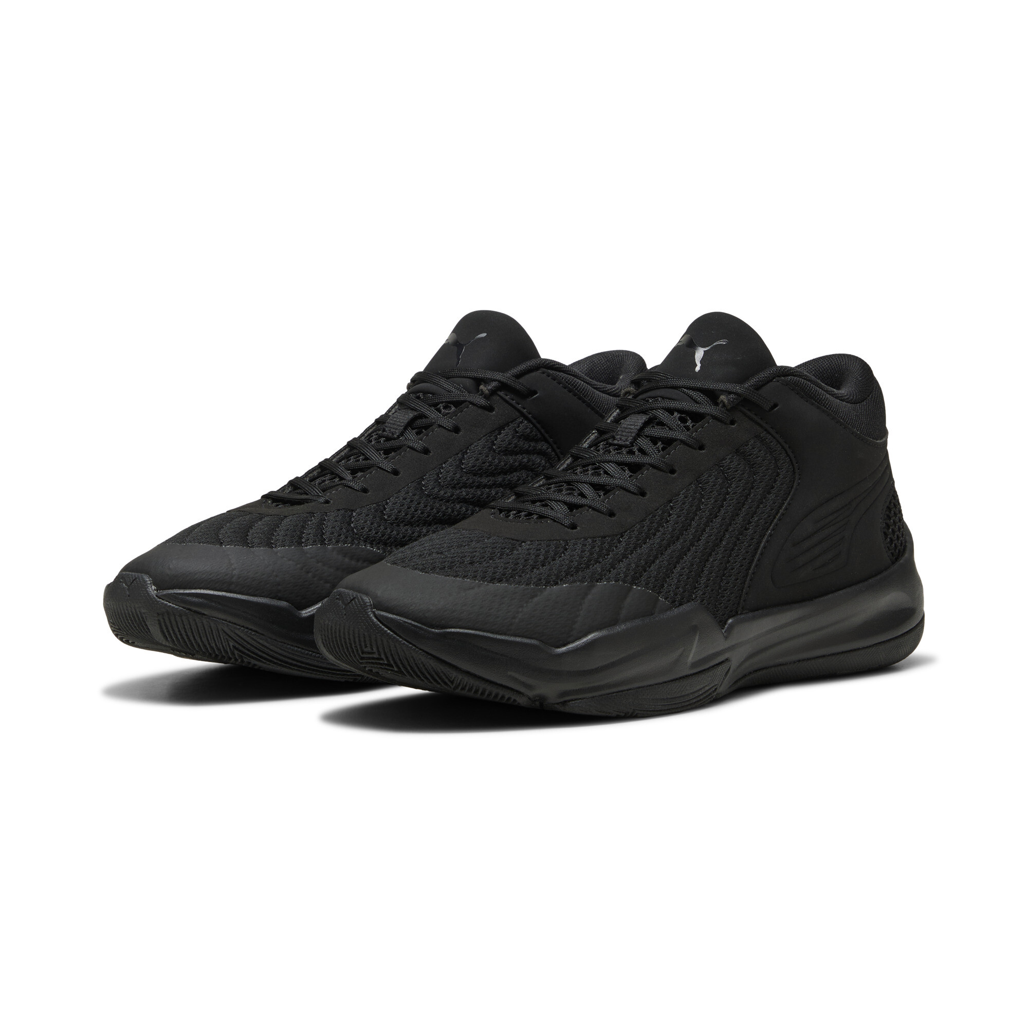PUMA Court Pro 2 uniseks basketbalschoenen, Zwart, Maat 46 thumbnail 6