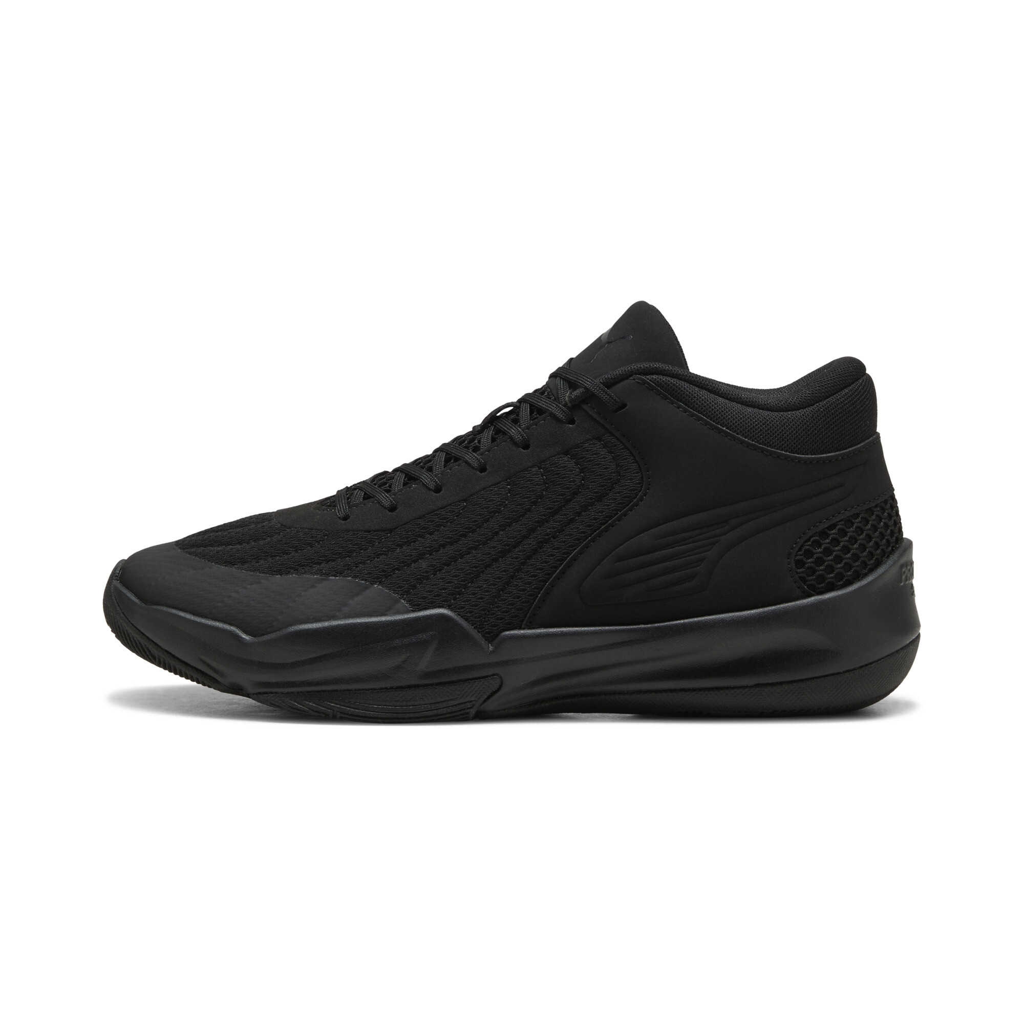 PUMA Court Pro 2 uniseks basketbalschoenen, Zwart, Maat 46