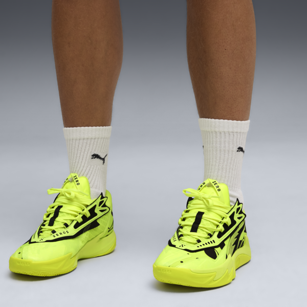 Scoot Zeros II Basketball Shoes Unisex, Yellow Alert-PUMA Black, large-ZAF