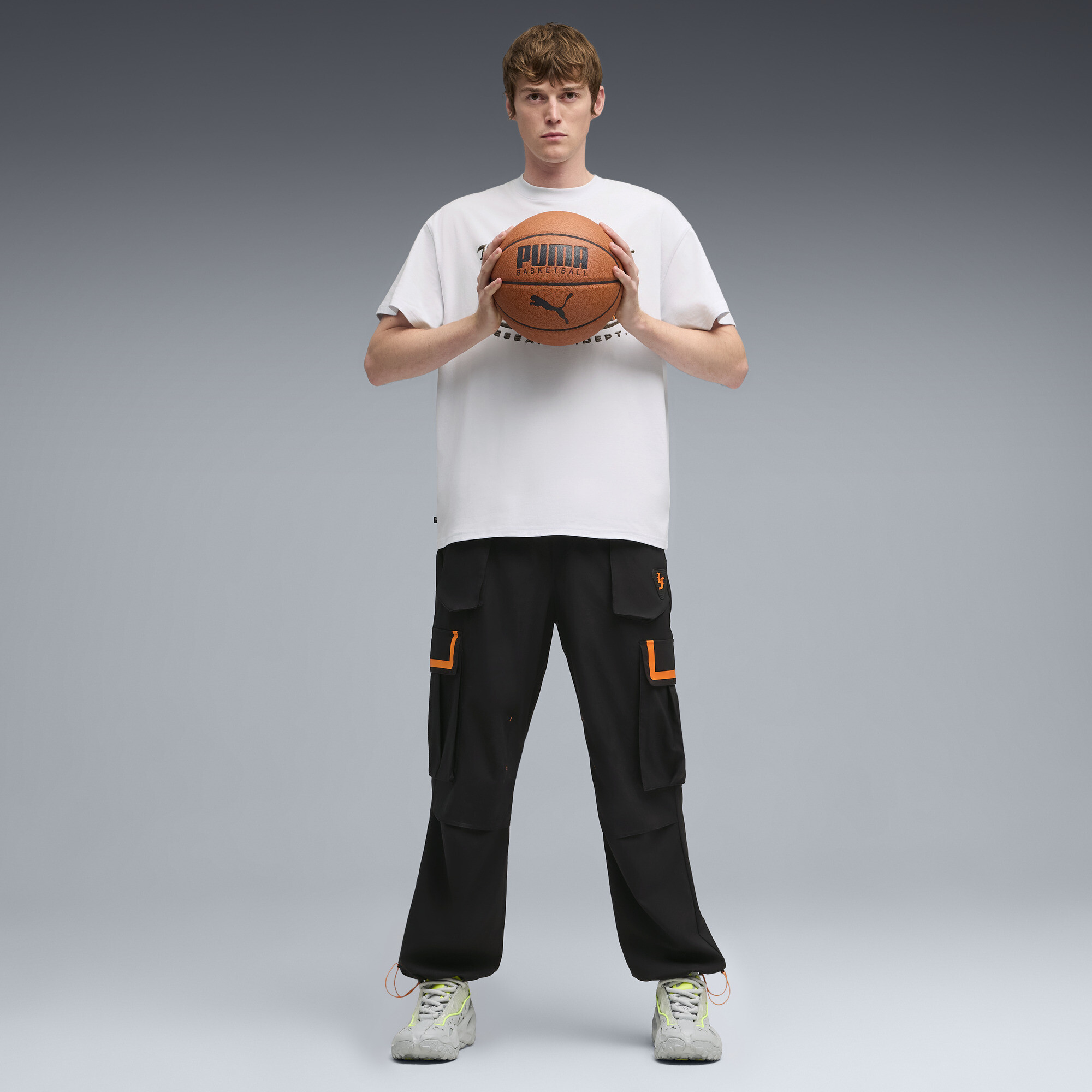 PUMA LaFrancÃ© RNR Solar uniseks sneakers, Grijs/Geel, Maat 44,5 thumbnail 6