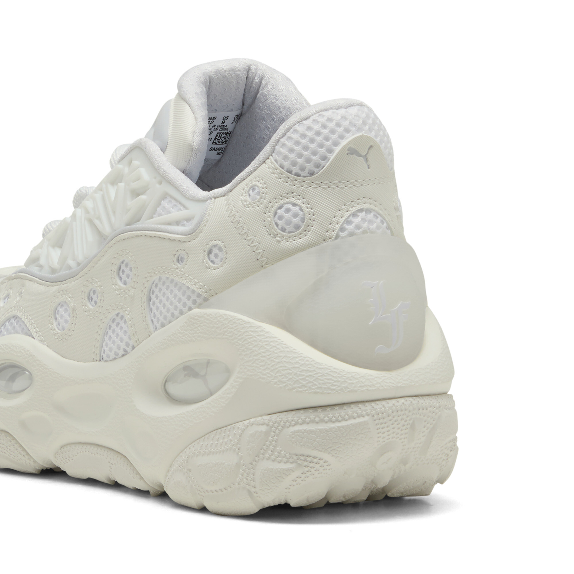 PUMA LaFrancÃ© RNR Sneakers Unisex, Wit/Zilver, Maat 44,5 thumbnail 6