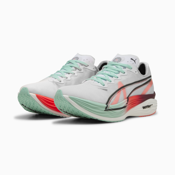 PUMA x HYROX Deviate NITRO™Elite 3 Running Shoes Women, PUMA White-Glowing Red-Mint Melt, large-ZAF
