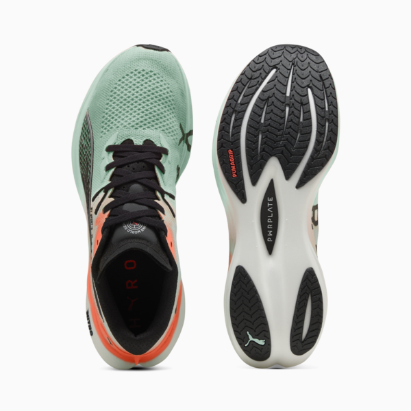 PUMA x HYROX Deviate NITRO™ 3 Running Shoes Men, Glowing Red-Mint Melt, large-ZAF