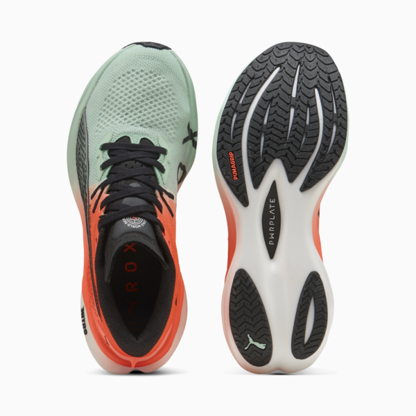 PUMA x HYROX Deviate NITRO™ 3 Running Shoes Women, Mint Melt-Glowing Red, large-ZAF
