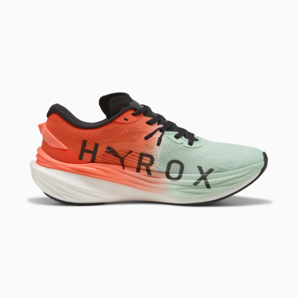 PUMA x HYROX Deviate NITRO™ 3 Running Shoes Women, Mint Melt-Glowing Red, large-MEX