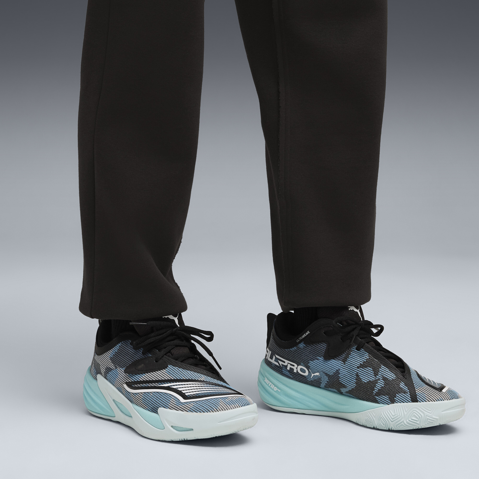 PUMA All-Pro NITROâ¢ 2 uniseks basketbalschoenen, Blauw/Wit, Maat 44,5 thumbnail 8