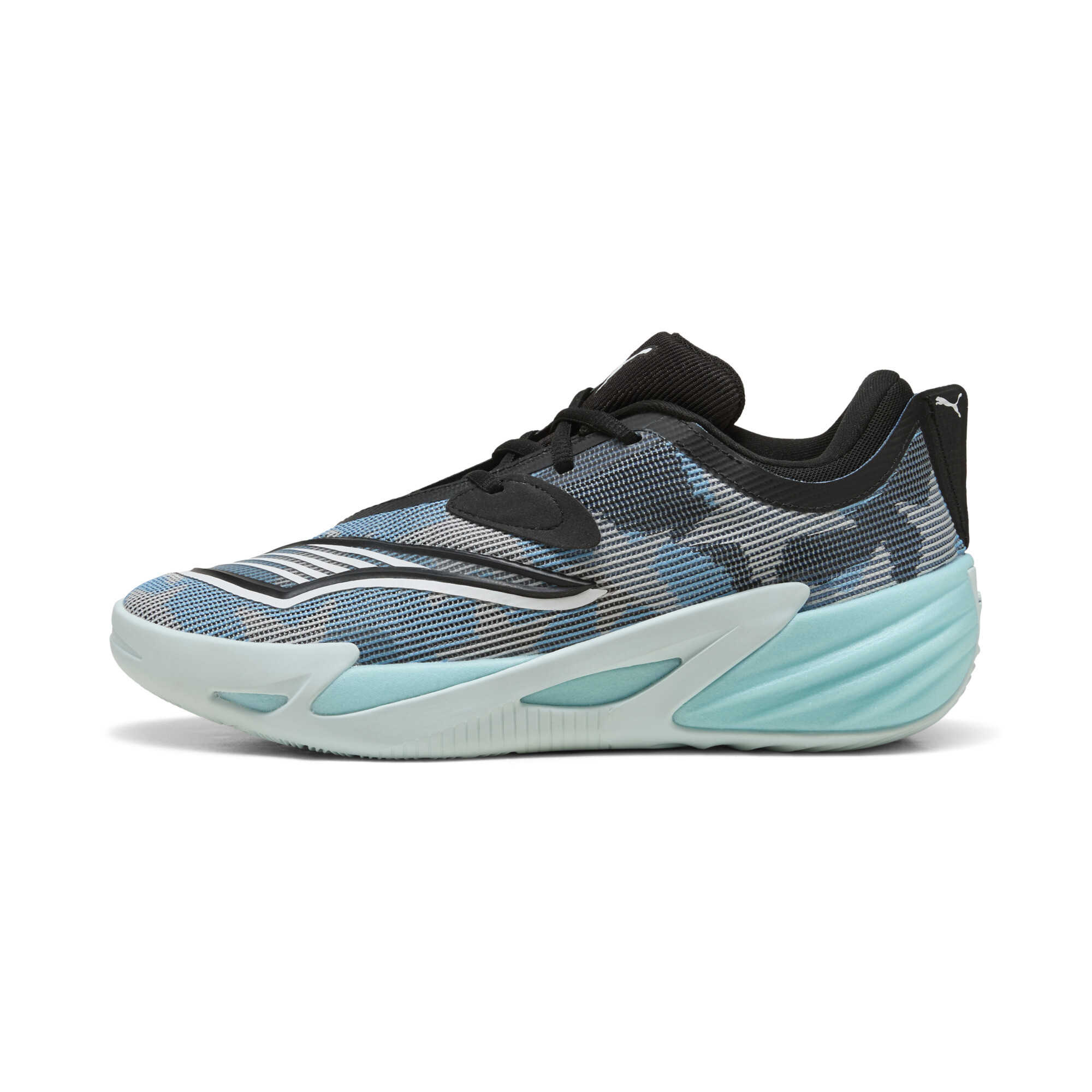 PUMA All-Pro NITROâ¢ 2 uniseks basketbalschoenen, Blauw/Wit, Maat 44,5