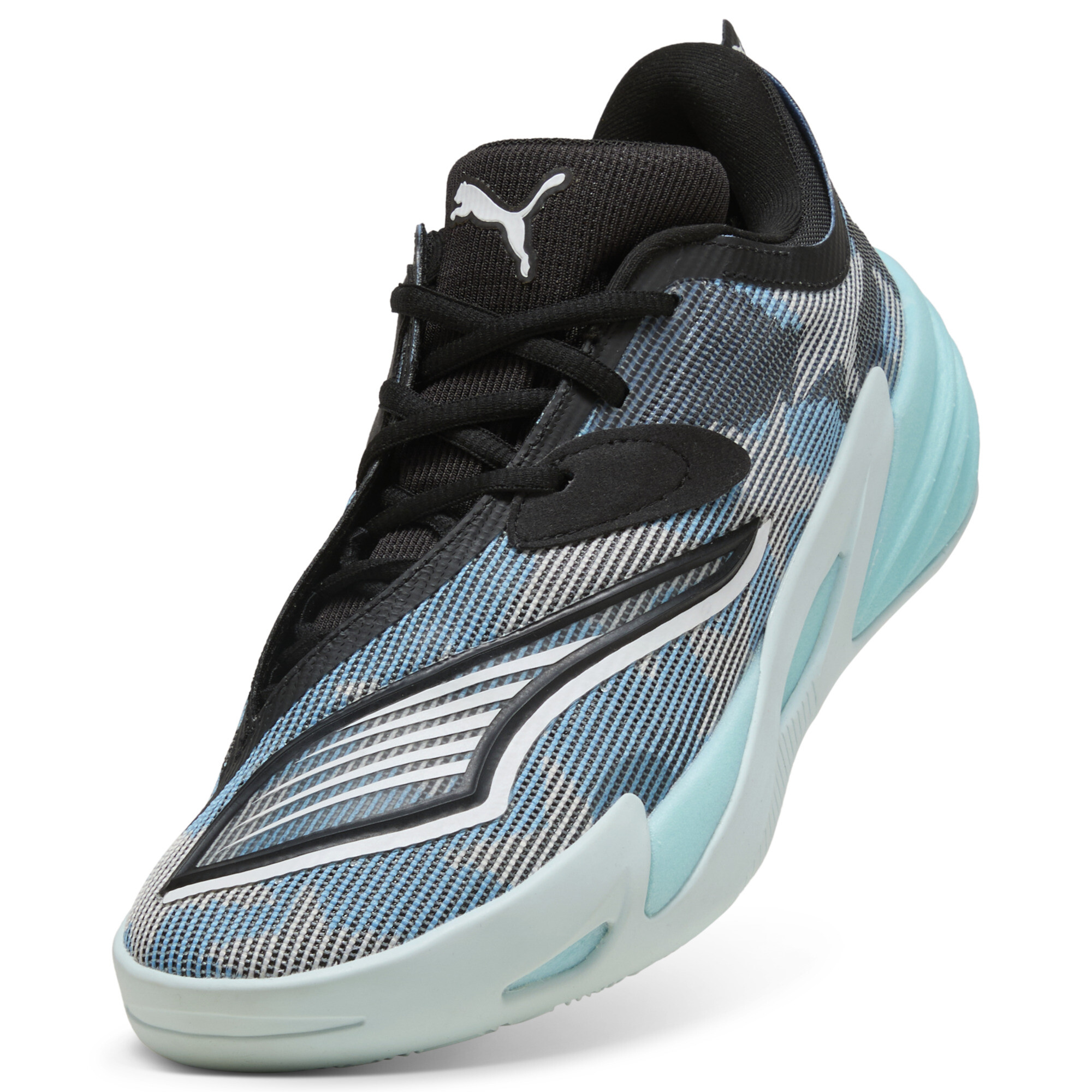 PUMA All-Pro NITROâ¢ 2 uniseks basketbalschoenen, Blauw/Wit, Maat 44,5 thumbnail 2