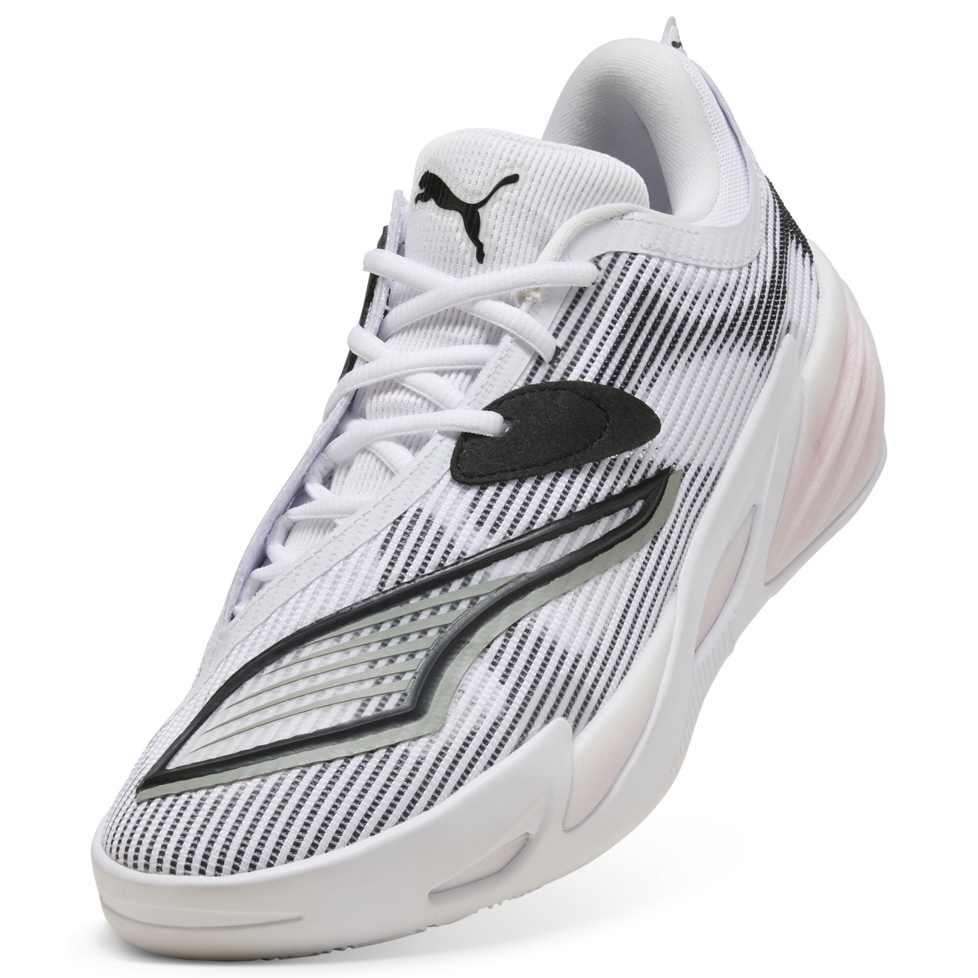 PUMA All-Pro NITROâ¢ 2 uniseks basketbalschoenen, Zwart/Wit, Maat 43 thumbnail 2