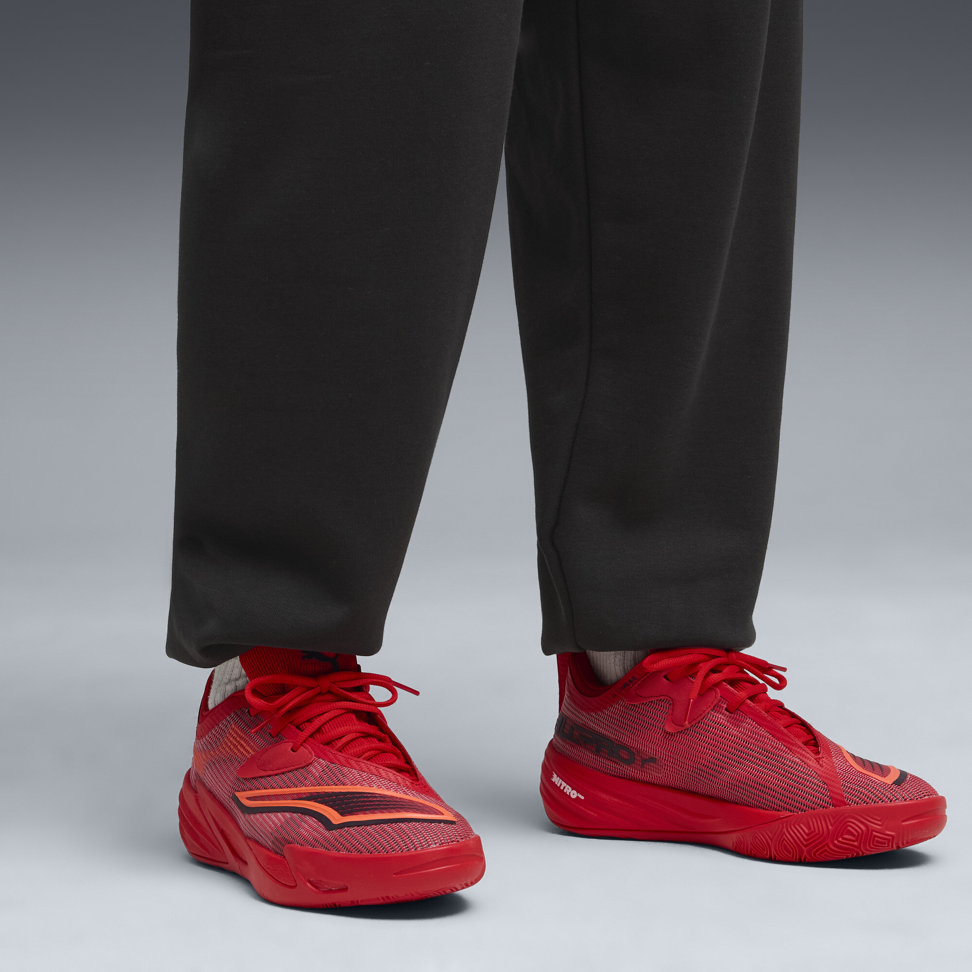 PUMA All-Pro NITROâ¢ 2 uniseks basketbalschoenen, Blauw/Rood, Maat 40 thumbnail 8