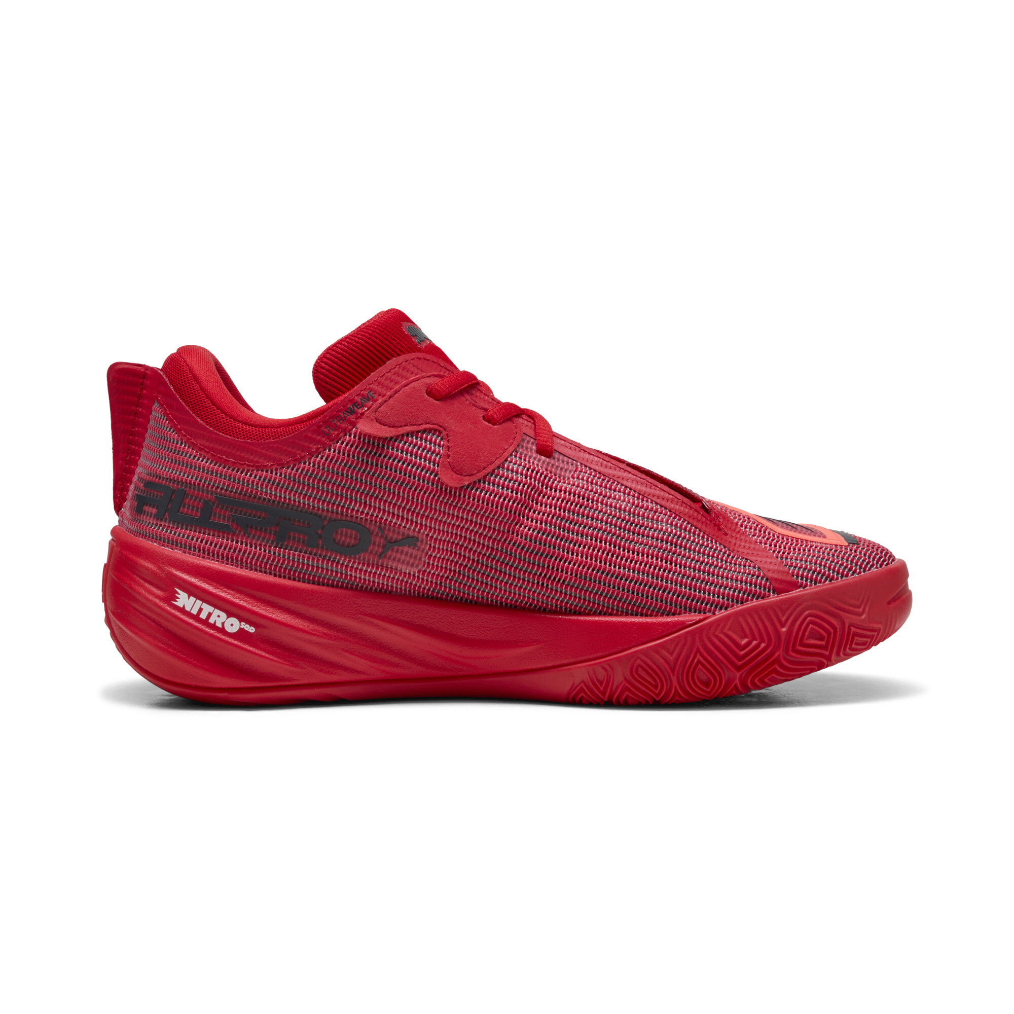 PUMA All-Pro NITROâ¢ 2 uniseks basketbalschoenen, Blauw/Rood, Maat 40 thumbnail 3
