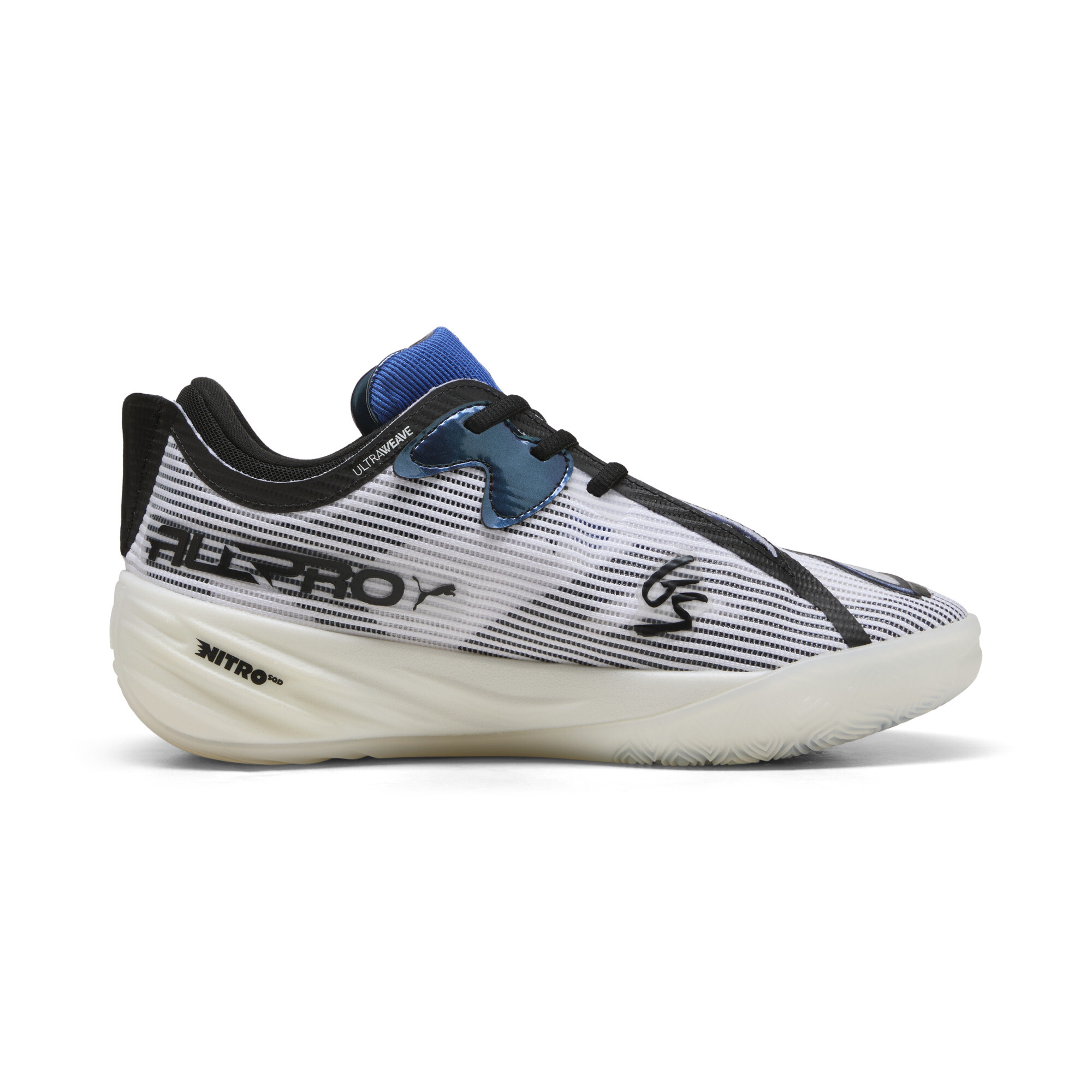 PUMA All-Pro NITROâ¢ 2 Shammgod basketbalschoenen uniseks, Zwart/Wit, Maat 42,5 thumbnail 4