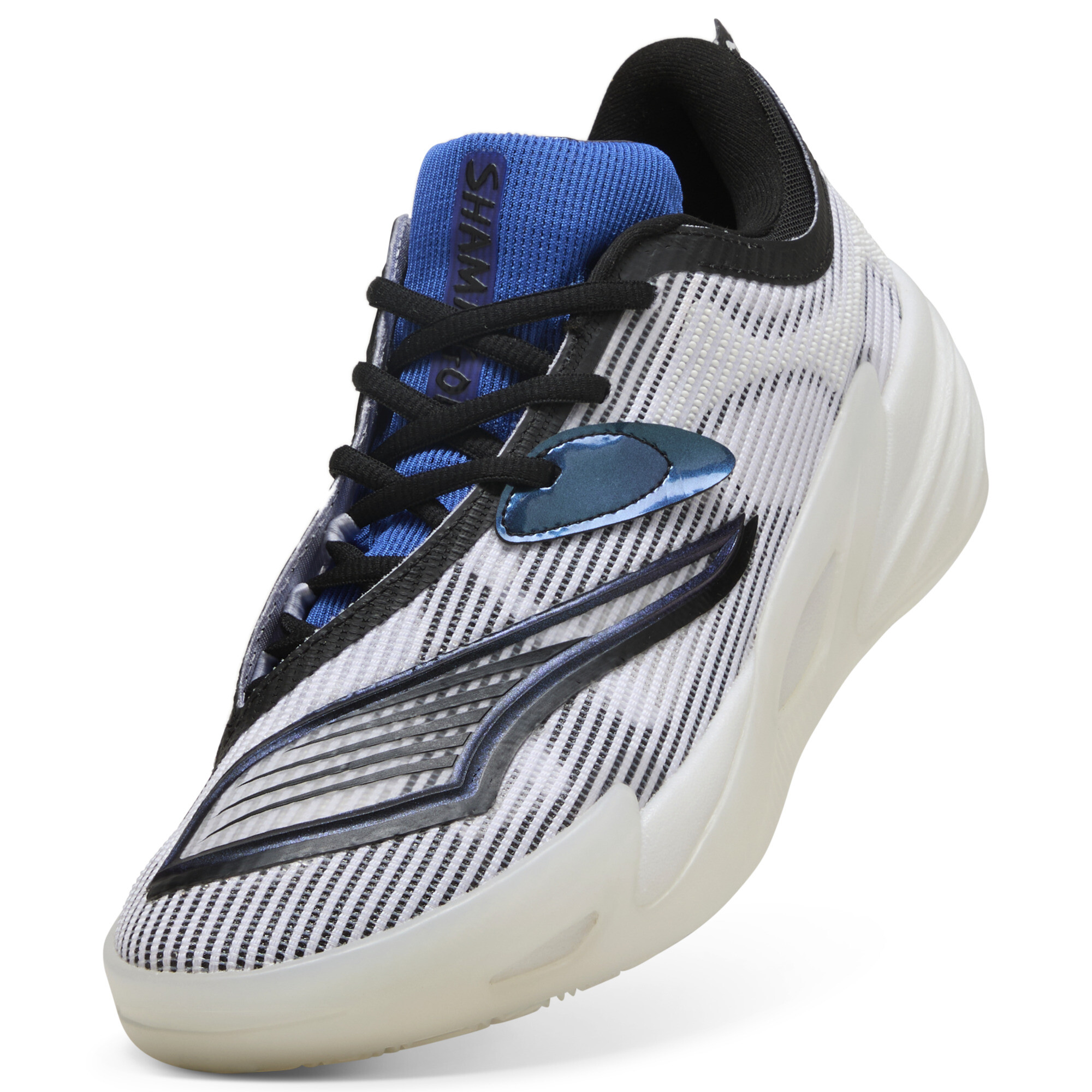 PUMA All-Pro NITROâ¢ 2 Shammgod basketbalschoenen uniseks, Zwart/Wit, Maat 42,5 thumbnail 3