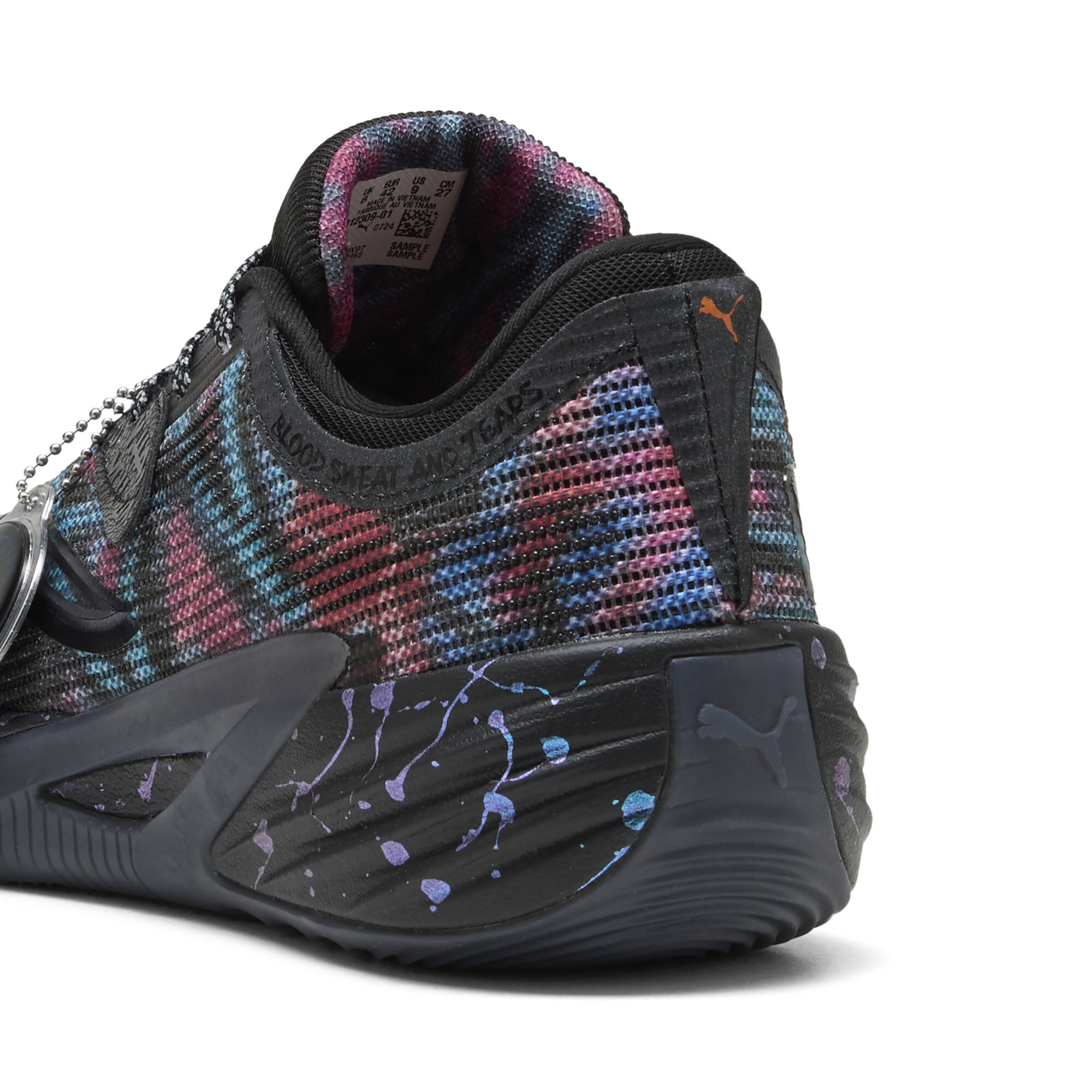 PUMA All-Pro NITROâ¢ 2 uniseks basketbalschoenen, Blauw/Zwart, Maat 44 thumbnail 6