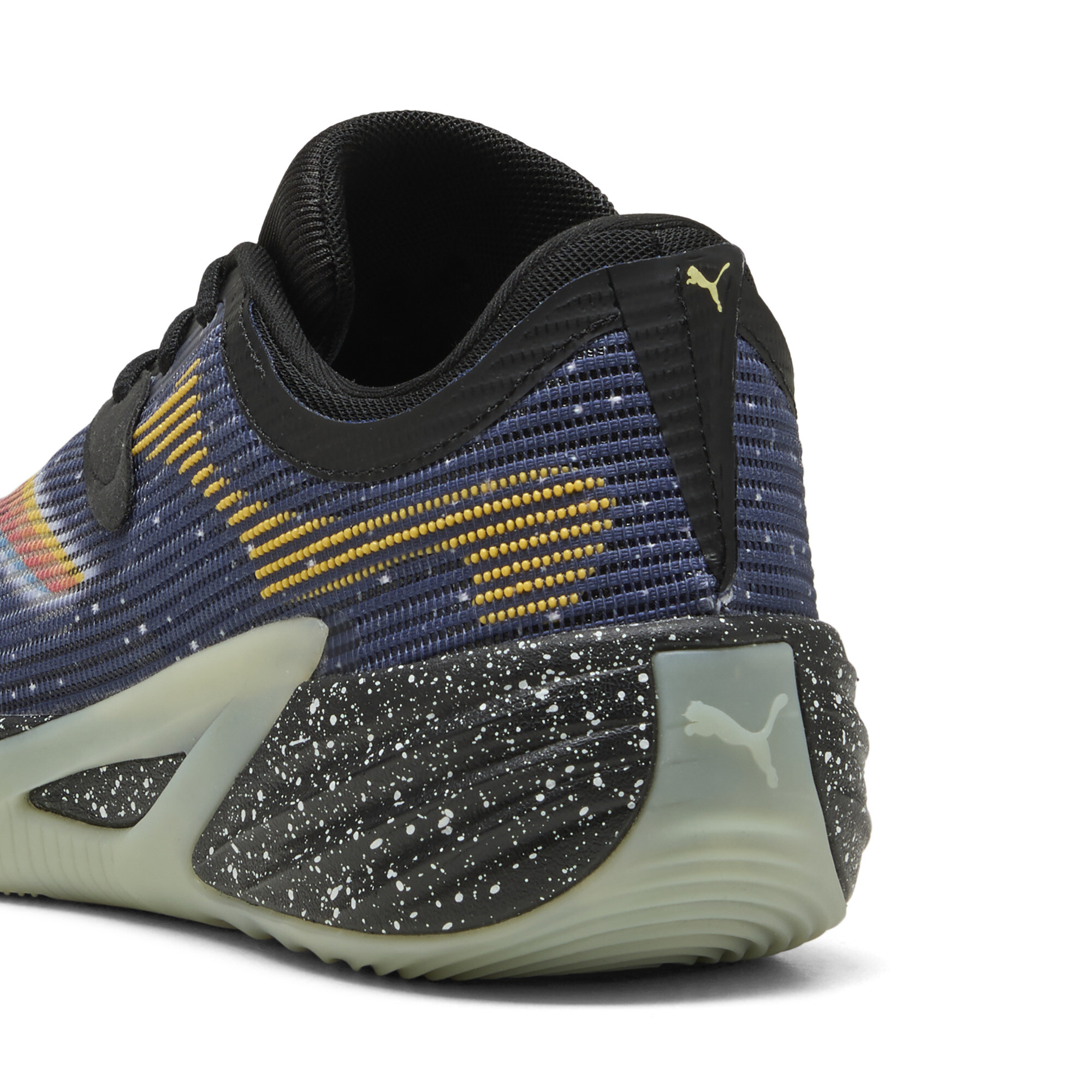 PUMA All-Pro NITROâ¢ 2 E.T. uniseks basketbalschoenen, Blauw/Zwart, Maat 45 thumbnail 7