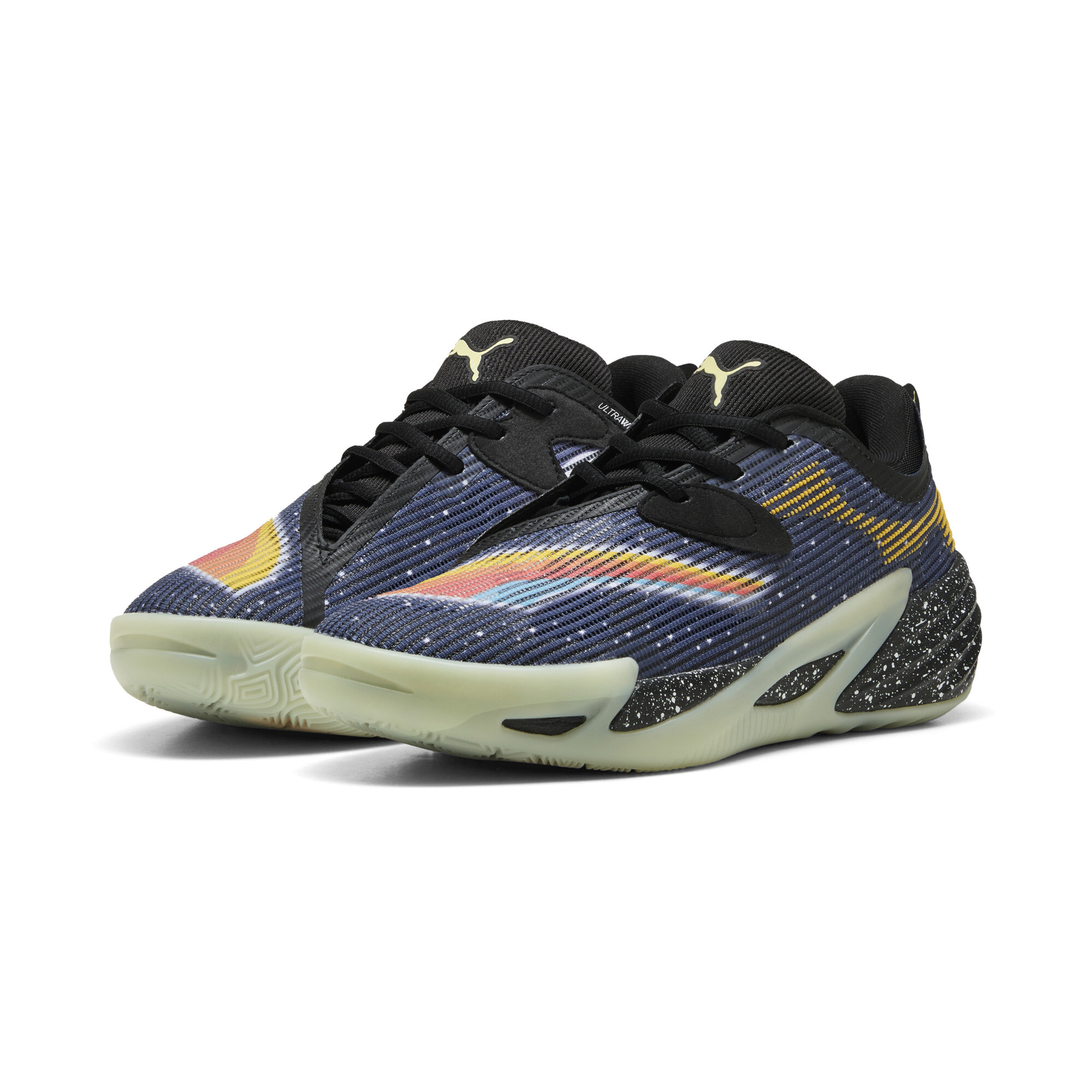 PUMA All-Pro NITROâ¢ 2 E.T. uniseks basketbalschoenen, Blauw/Zwart, Maat 45 thumbnail 8