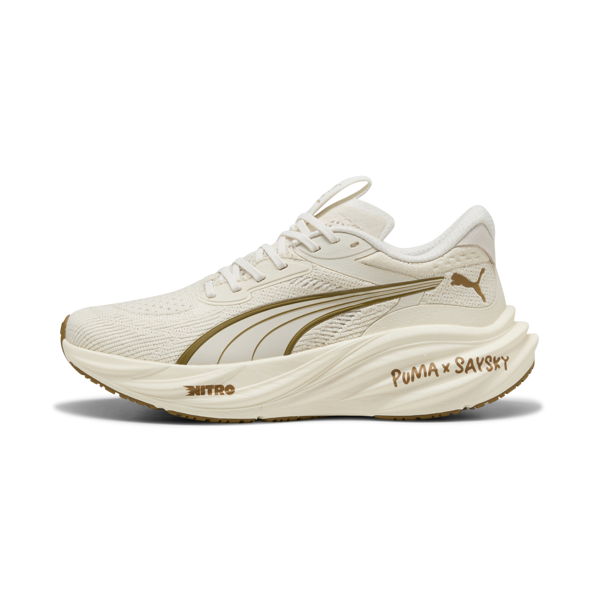 PUMA x SAYSKY Magnify 3 hardloopschoenen voor Dames, Wit, Maat 40
