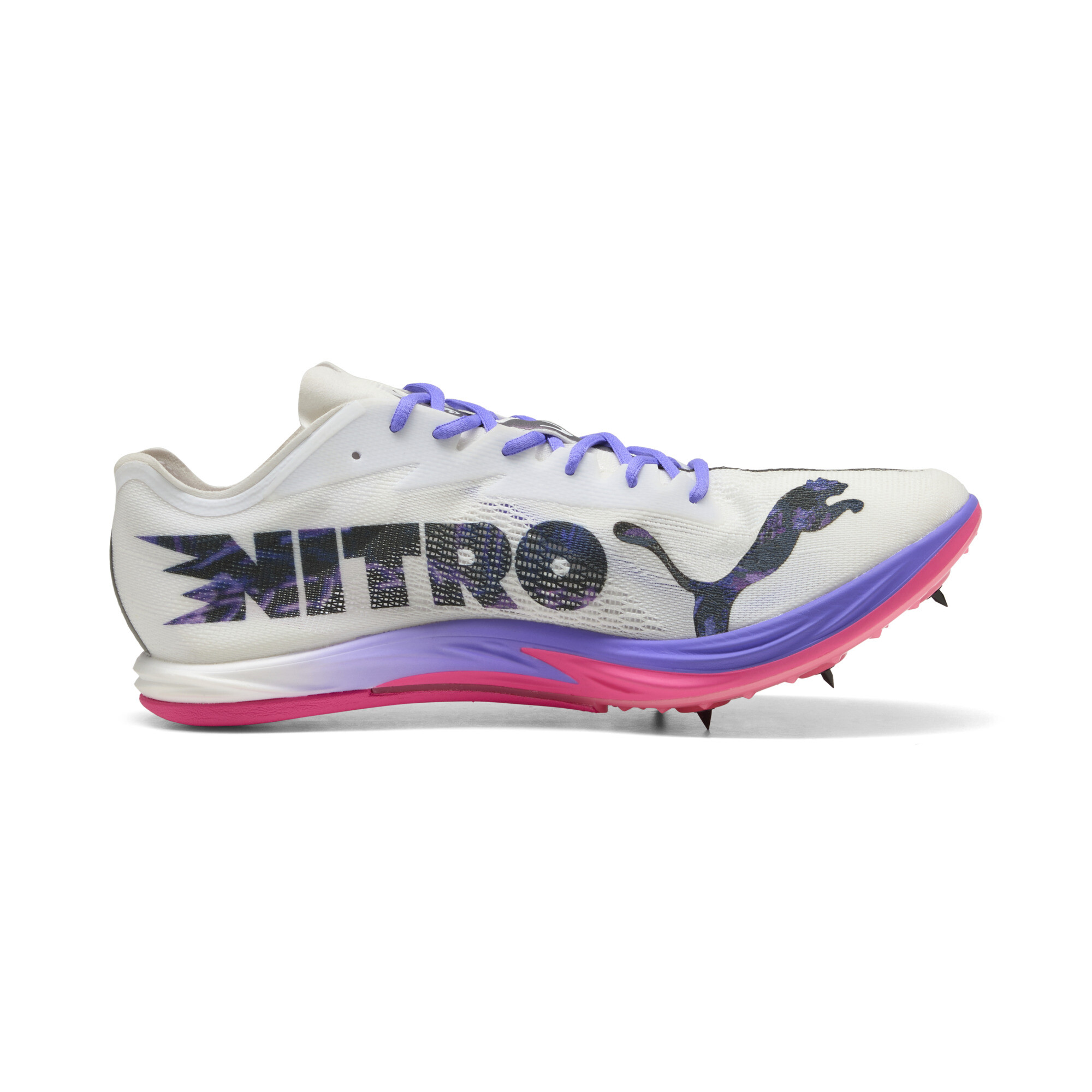 PUMA Long Distance NITROâ¢ Elite 3 DIGITOKYO uniseks atletiekschoenen, Roze/Zwart/Wit, Maat 43 thumbnail 3