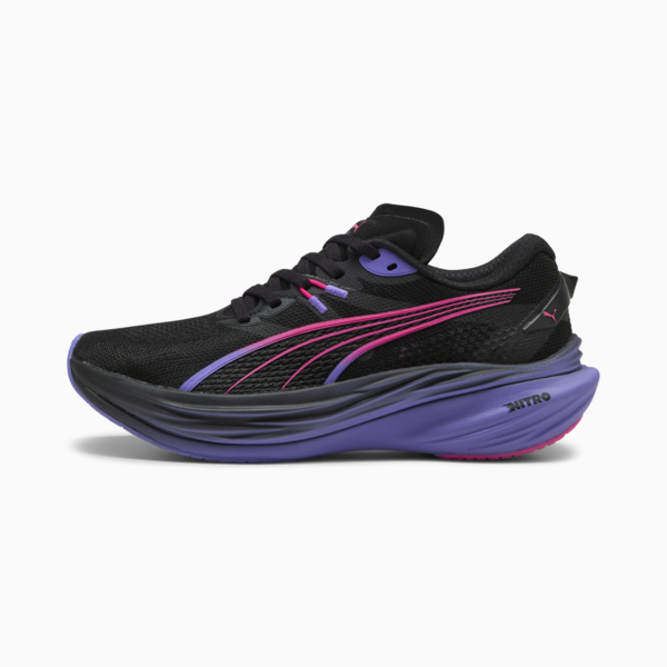 Deviate NITRO™ DIGITOKYO Running Shoes Women, PUMA Black-Fluro Pink Pes, large-ZAF