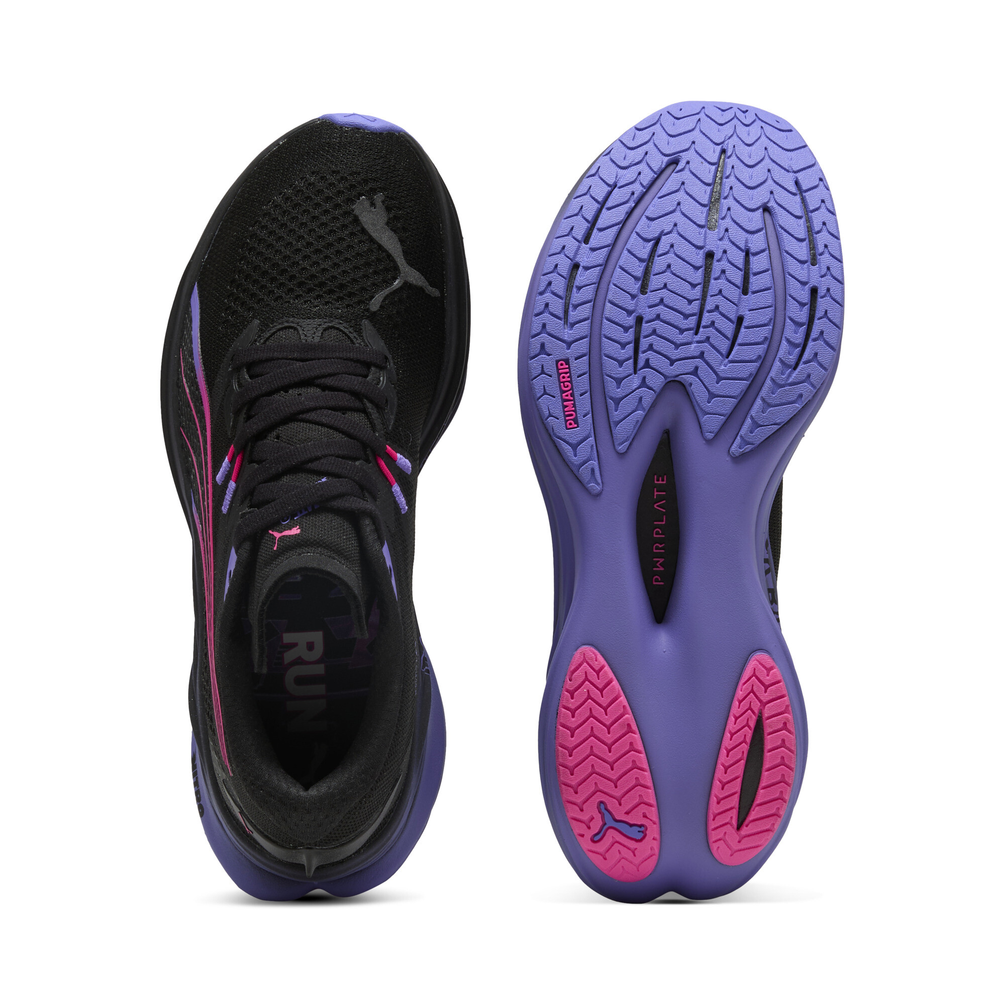 PUMA Deviate NITROâ¢ DIGITOKYO hardloopschoenen voor Dames, Roze/Zwart, Maat 38 thumbnail 4