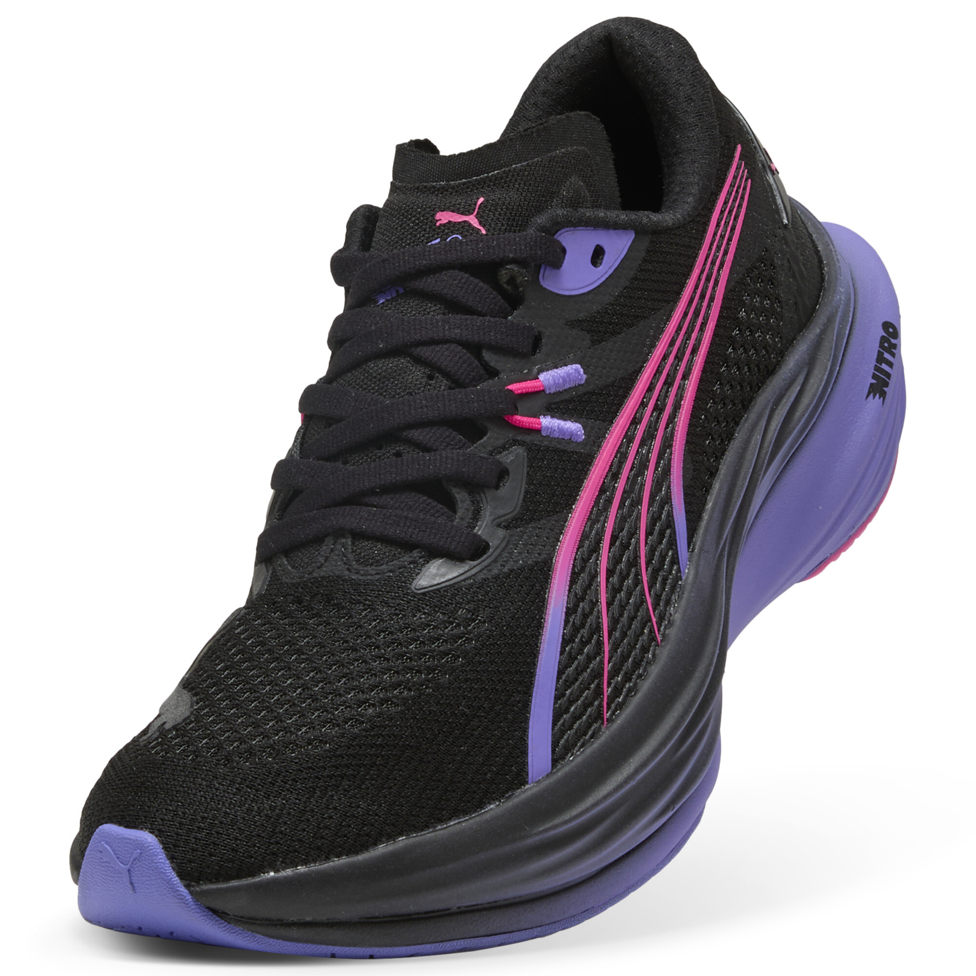 PUMA Deviate NITROâ¢ DIGITOKYO hardloopschoenen voor Dames, Roze/Zwart, Maat 38 thumbnail 2