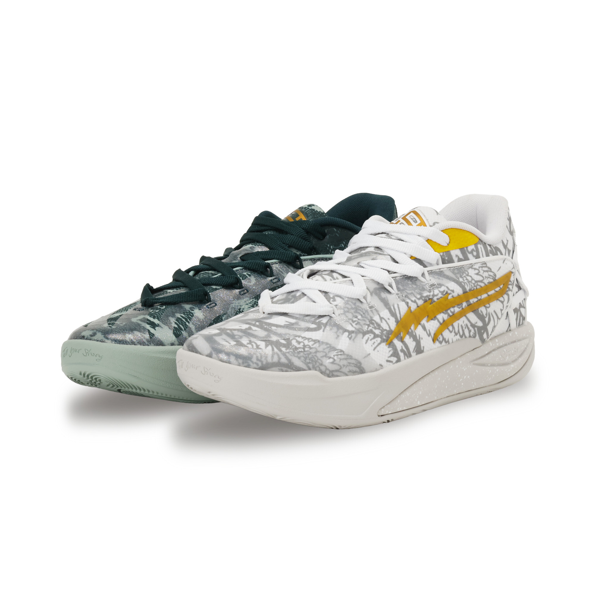 PUMA Stewie 4 Harry Potterâ¢ basketbalschoenen voor Dames, Groen/Wit, Maat 39 thumbnail 7