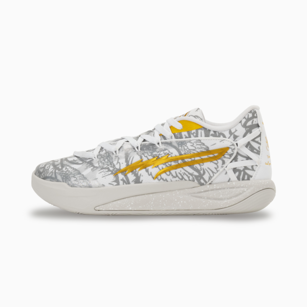 Stewie 4 Harry Potter™ Basketball Shoes Women, PUMA White-Green Terrain, large-MEX