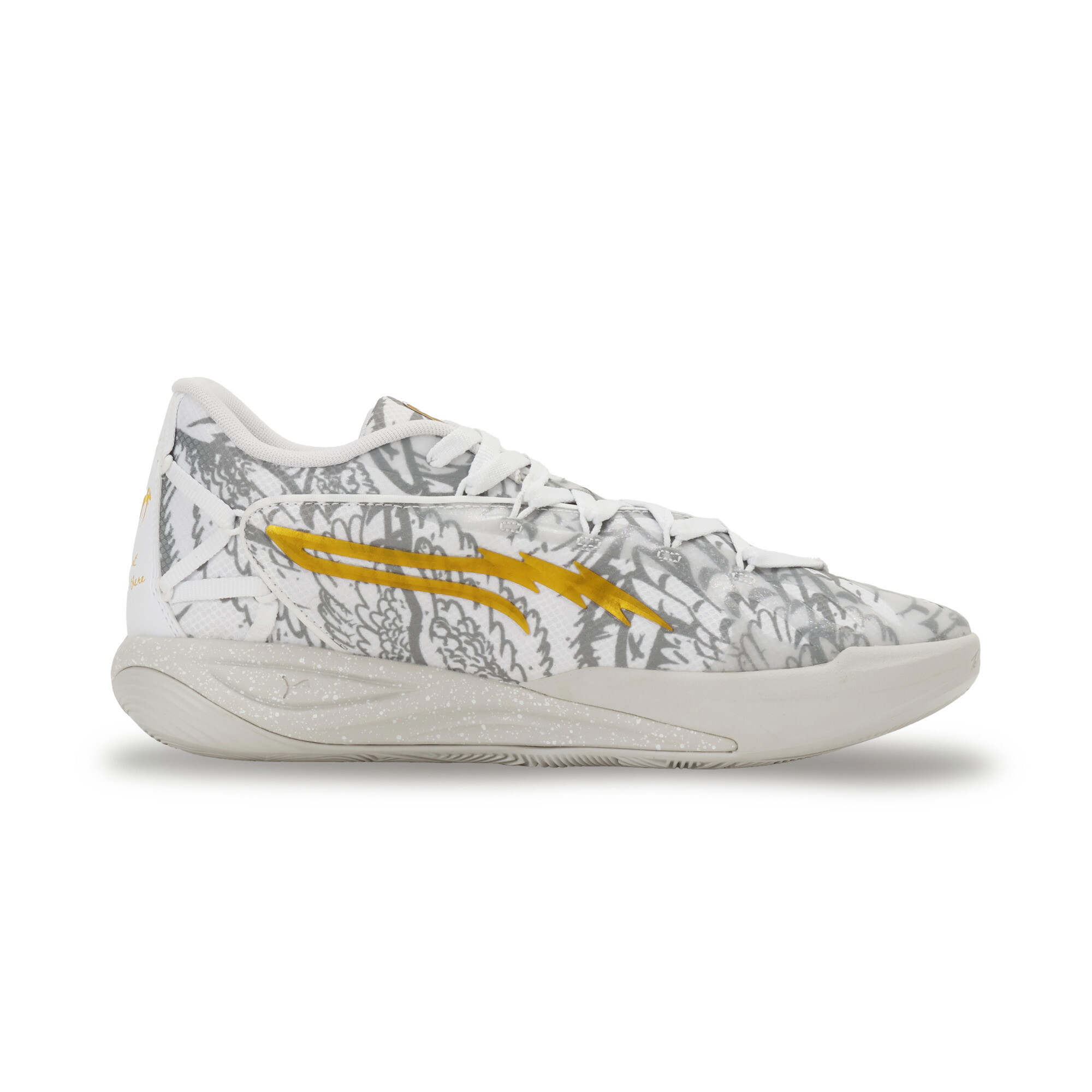 PUMA Stewie 4 Harry Potterâ¢ basketbalschoenen voor Dames, Groen/Wit, Maat 39 thumbnail 4