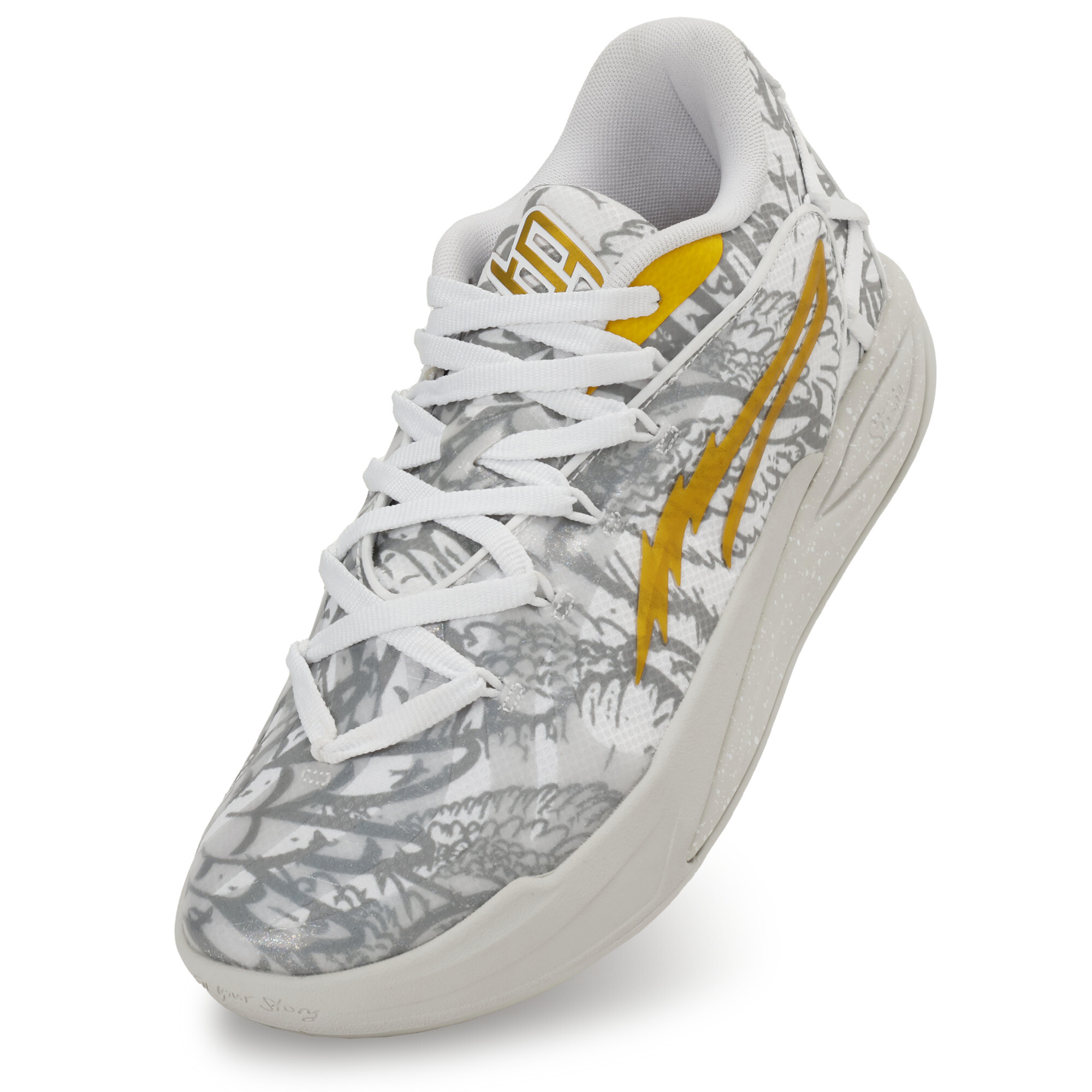 PUMA Stewie 4 Harry Potterâ¢ basketbalschoenen voor Dames, Groen/Wit, Maat 39 thumbnail 3