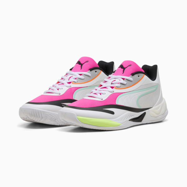All-Pro NITRO™ SkyBreak Basketball Shoes Unisex, PUMA White-Mint Melt-Fluro Pink Pes, large-MEX