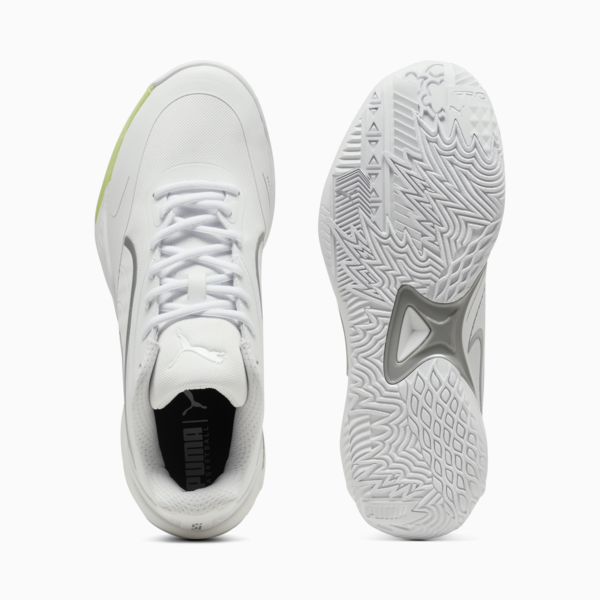 All-Pro NITRO™ SkyBreak Basketball Shoes Unisex, PUMA White-PUMA Silver-Lime Squeeze, large-MEX